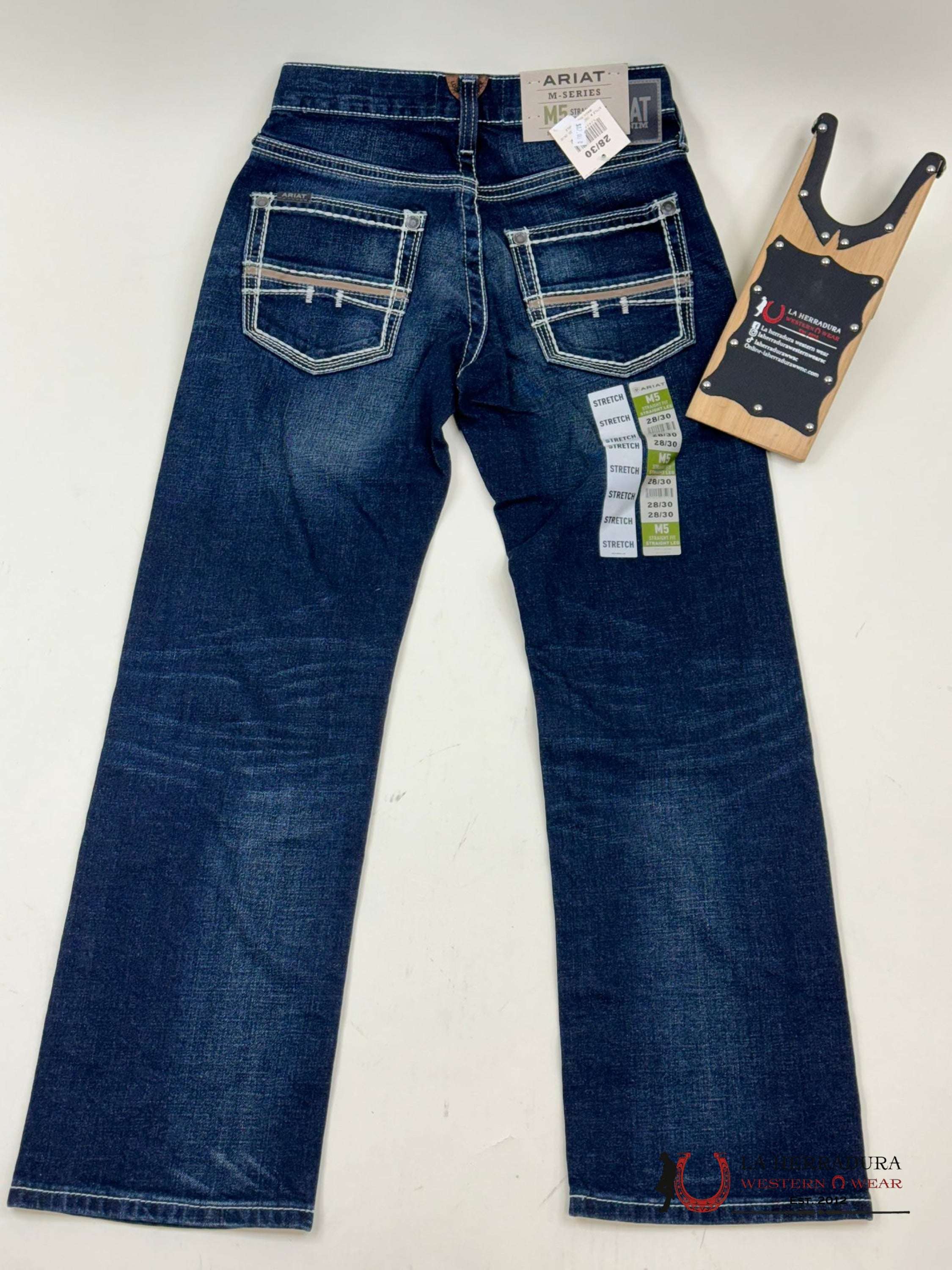 Ariat Mens Jean Nightingale M5 Straight Fit Leg Jeans