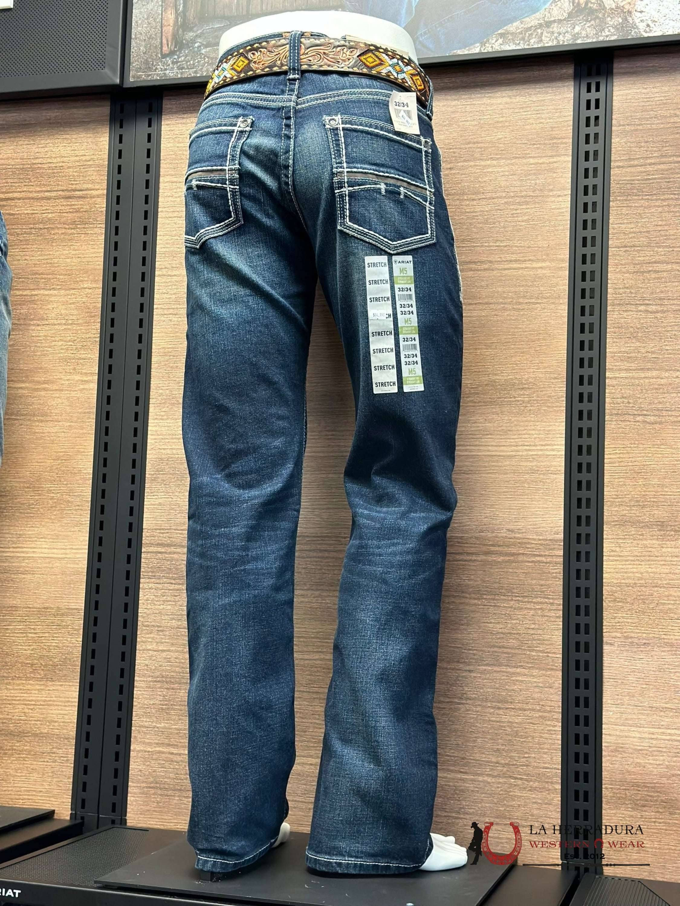 Ariat Mens Jean Nightingale M5 Straight Fit Leg Jeans