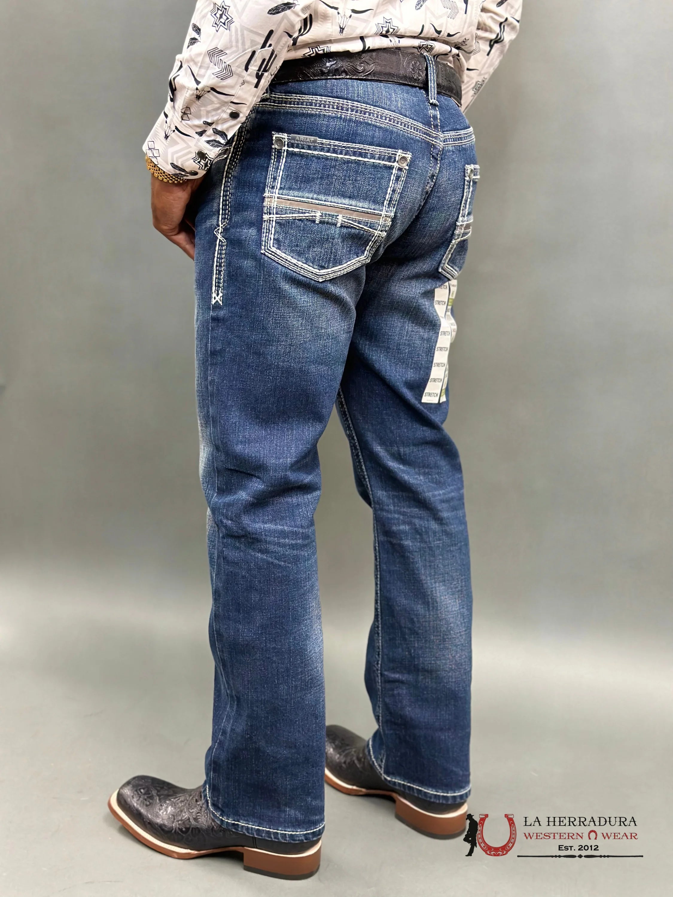 Ariat Mens Jean Nightingale M5 Straight Fit Leg Jeans