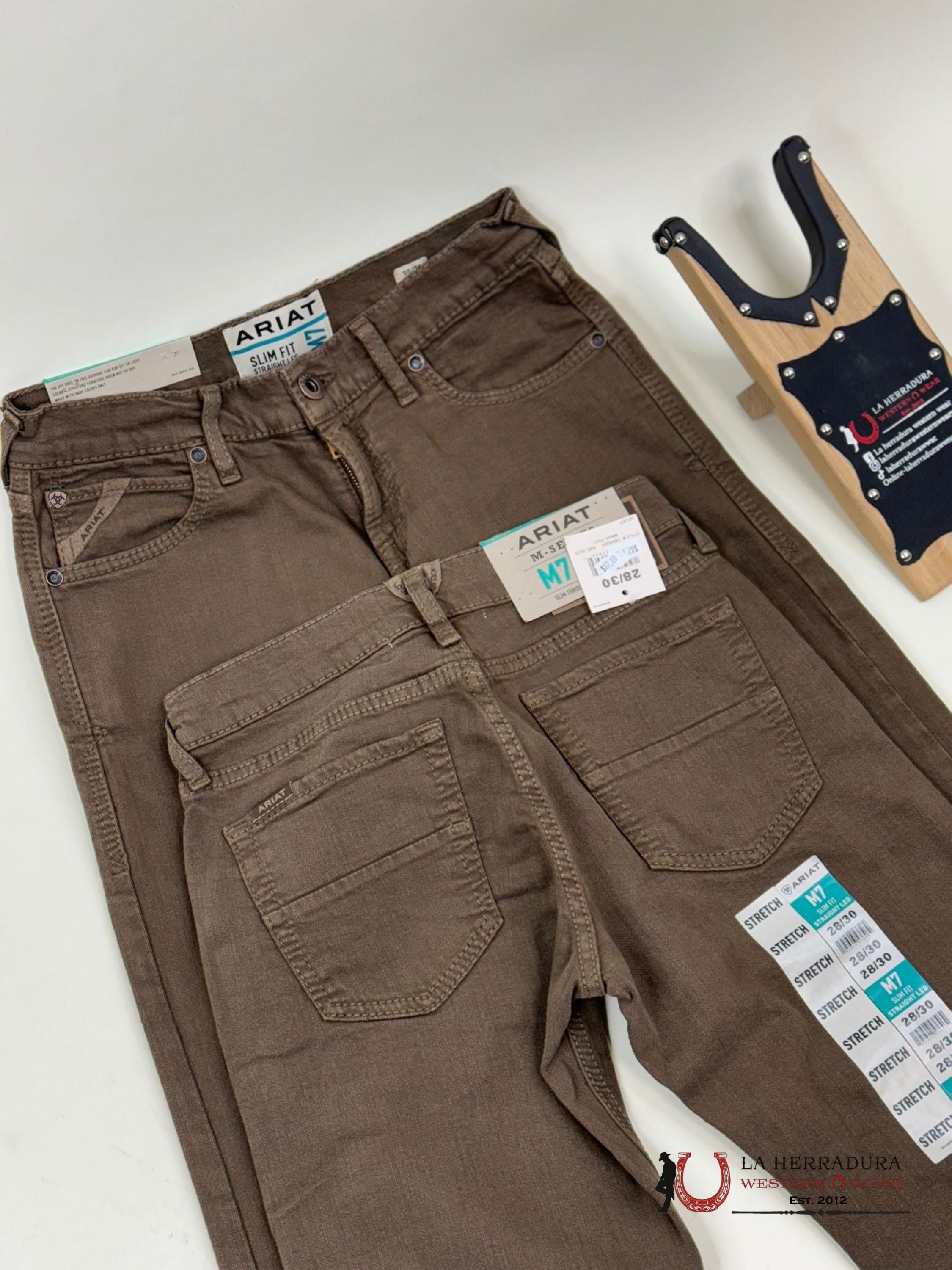 Ariat Mens Jean Peat M7 Slim Fit Straight Leg Jeans