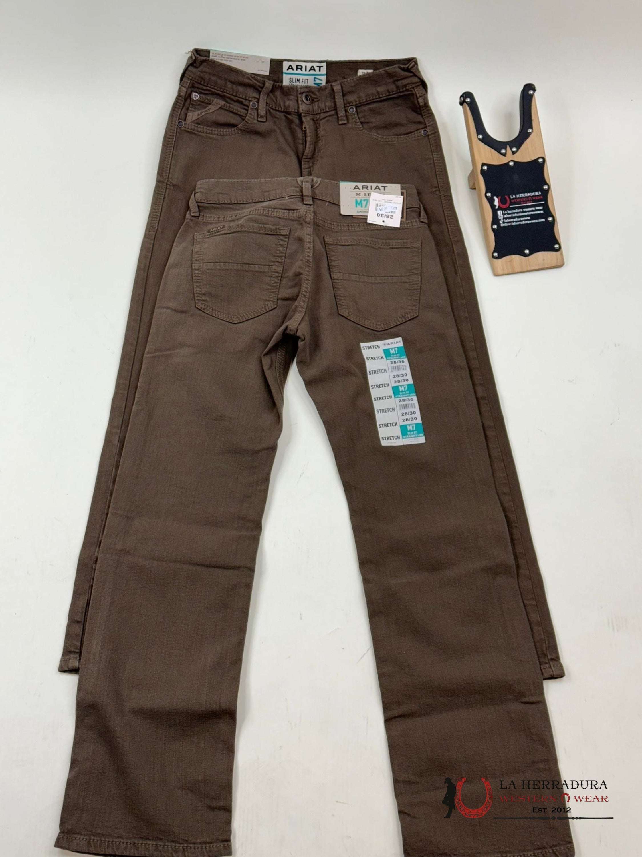 Ariat Mens Jean Peat M7 Slim Fit Straight Leg Jeans