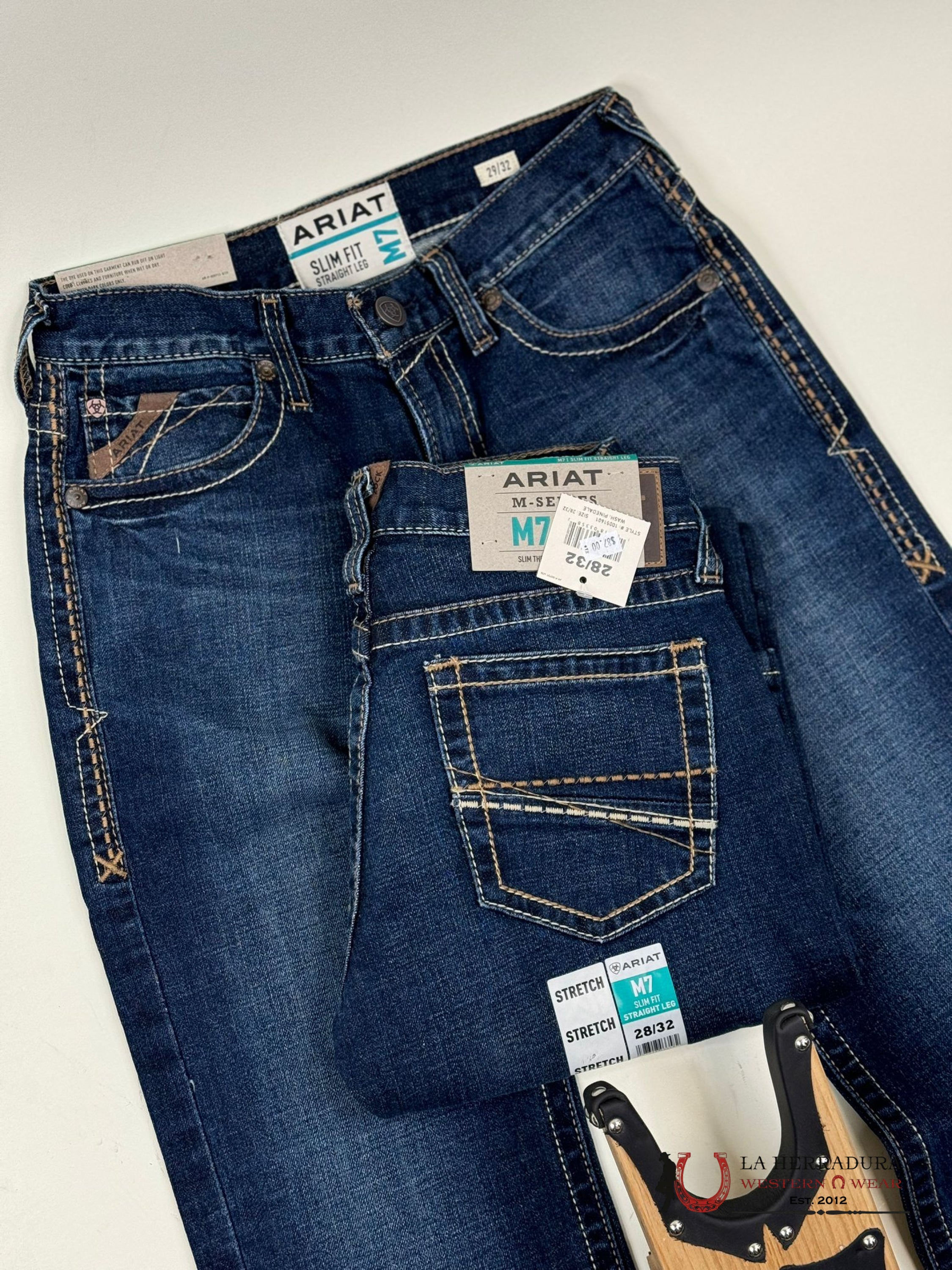 Ariat Mens Jean Pinedale M7 Slim Fit Straight Leg Jeans