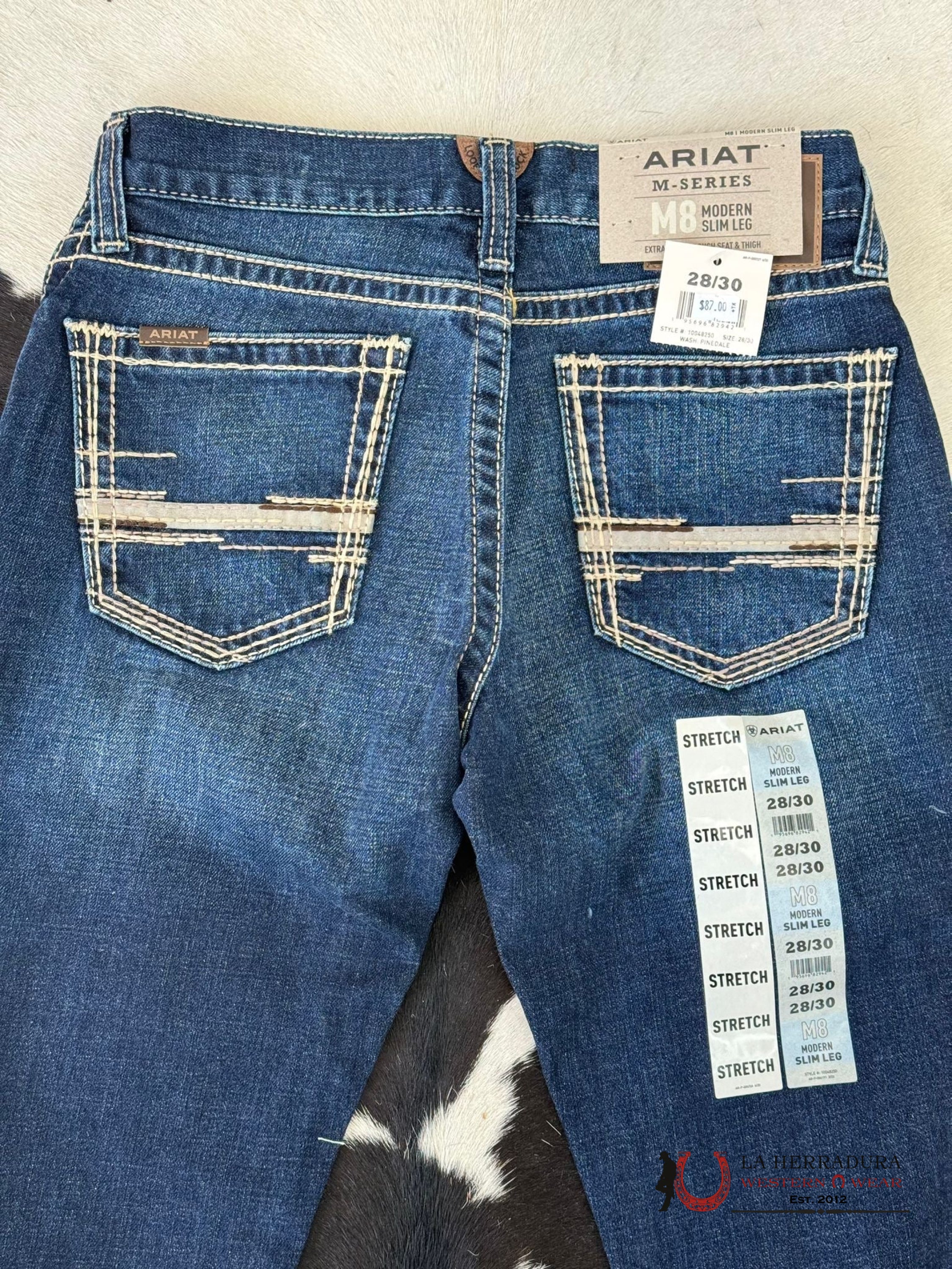 Ariat Mens Jean Pinedale M8 Modern Fit Slim Leg Jeans