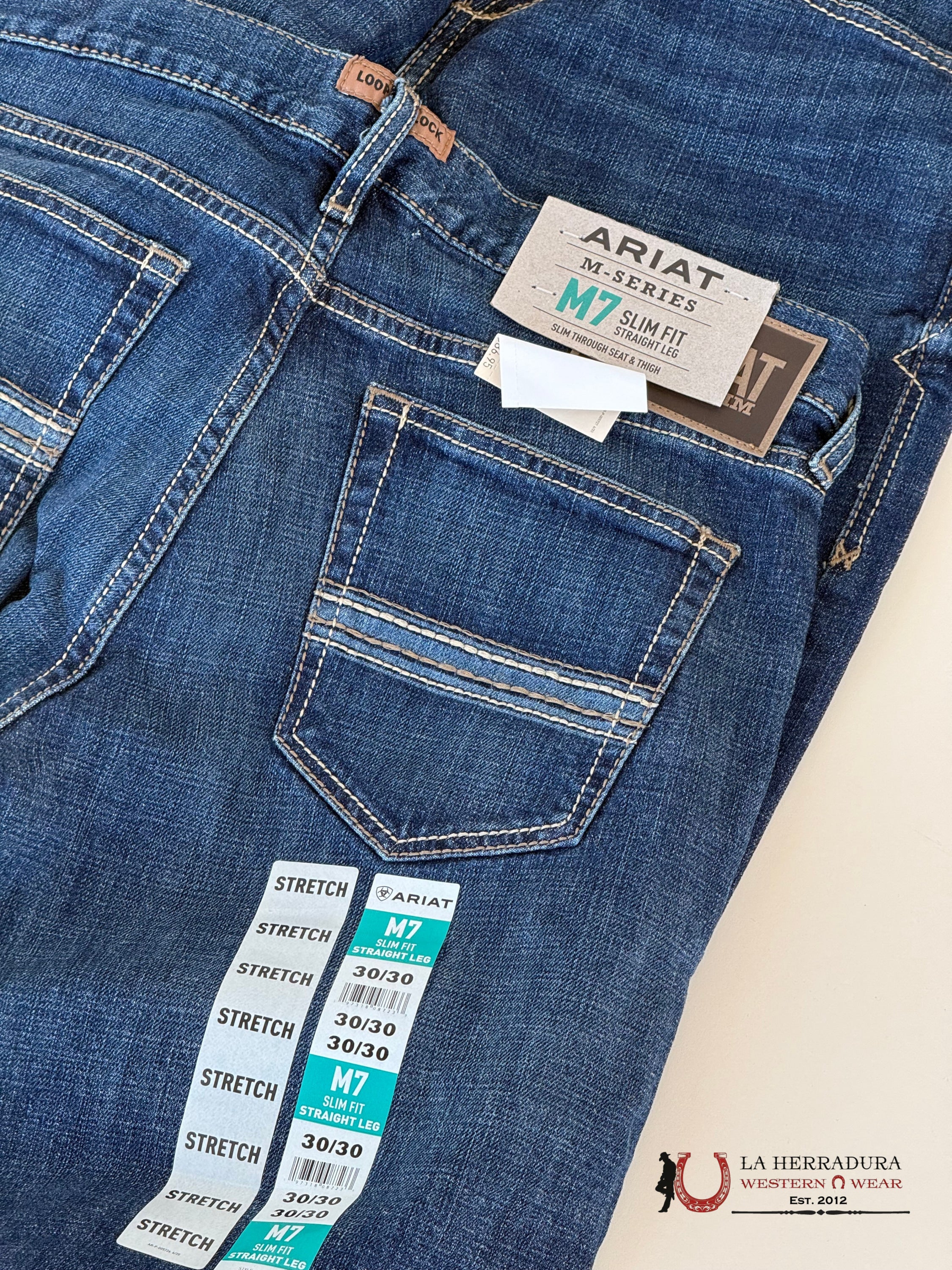 Ariat Mens Jean Quest M7 Slim Fit Straight Leg Jeans