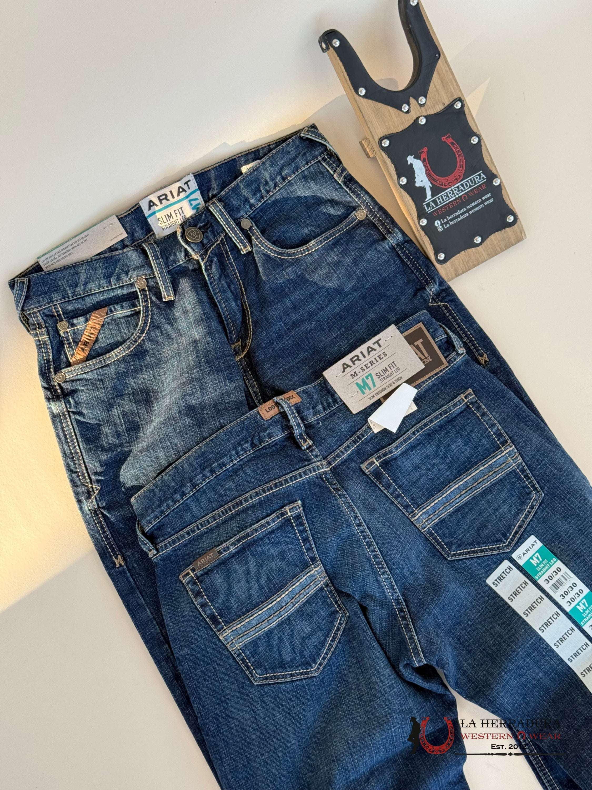 Ariat Mens Jean Quest M7 Slim Fit Straight Leg Jeans