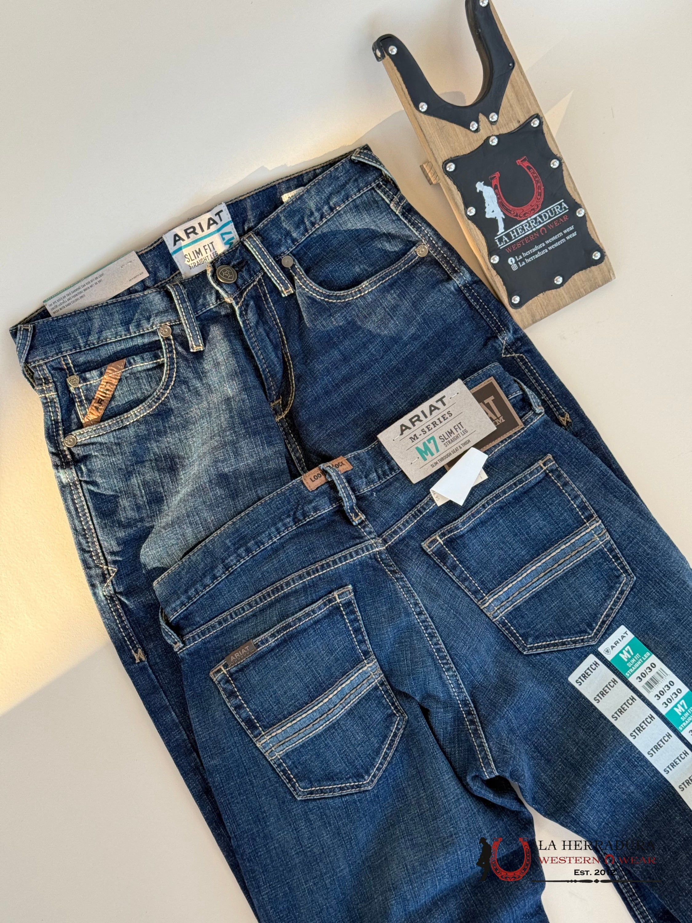 Ariat Mens Jean Quest M7 Slim Fit Straight Leg Jeans