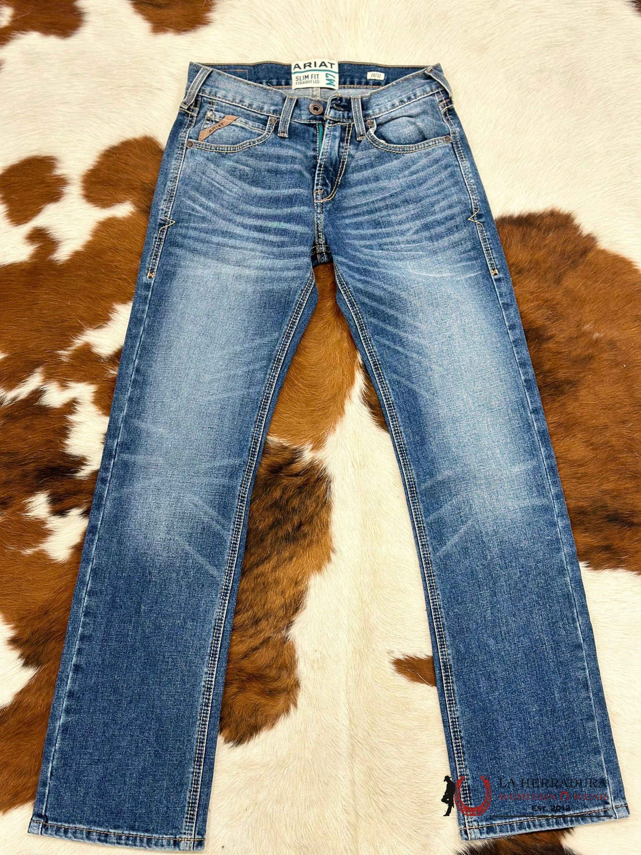 Ariat Mens Jean Samwell M7 Slim Fit Straight Leg Jeans