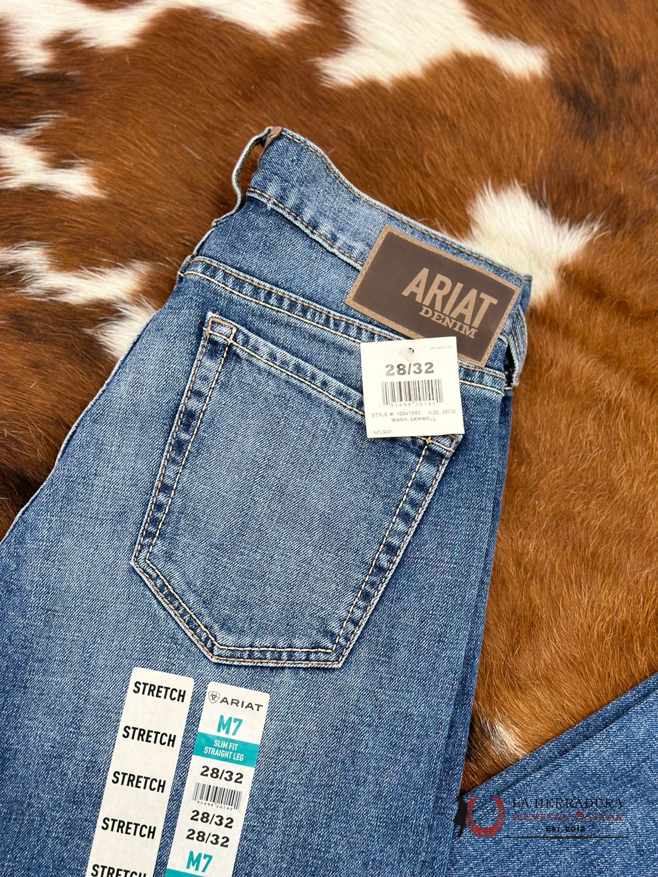 Ariat Mens Jean Samwell M7 Slim Fit Straight Leg Jeans