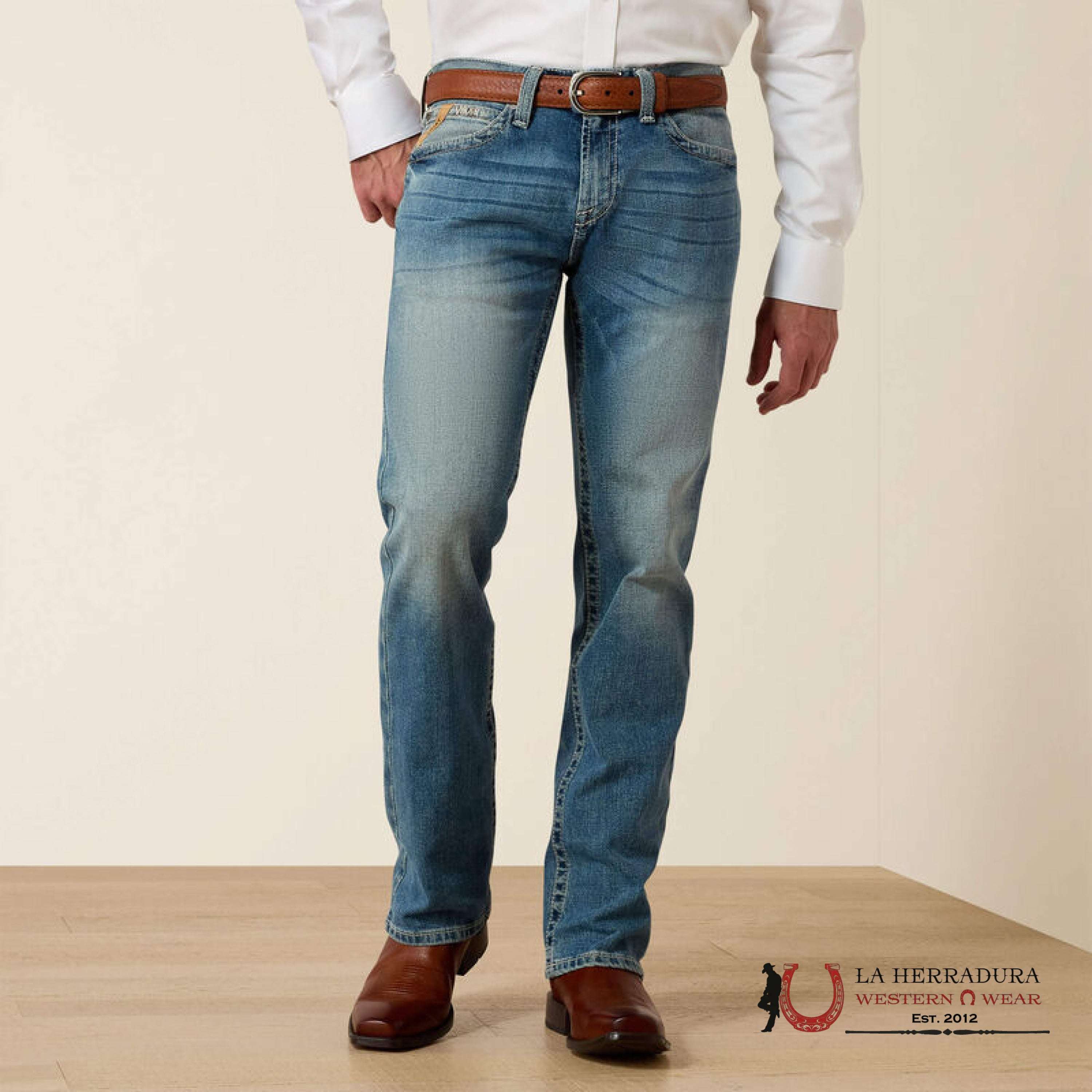 ARIAT MENS JEAN SHASTA M7 SLIM FIT STRAIGHT LEG 10031997 ARIAT JEANS