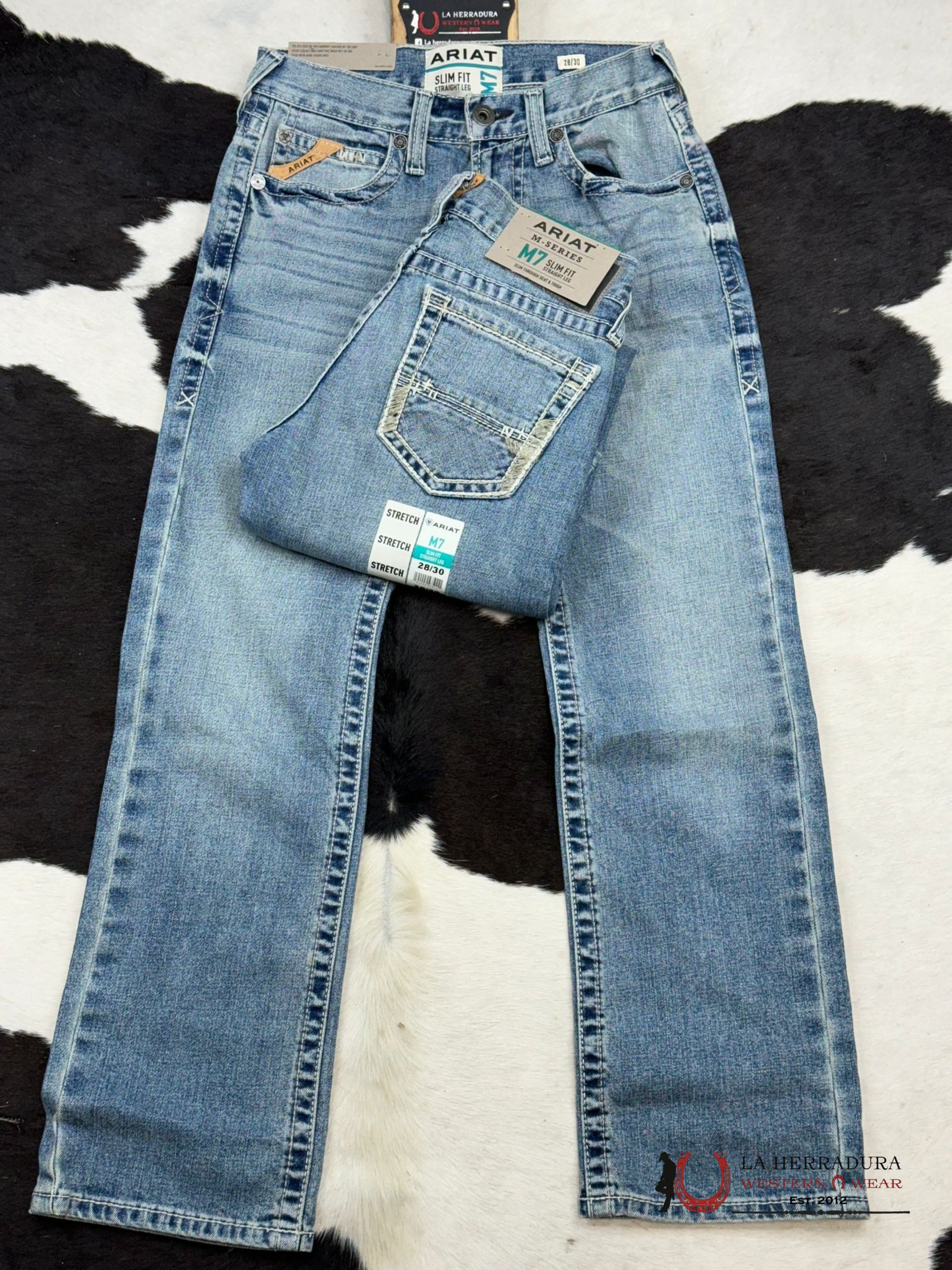 Ariat Mens Jean Shasta M7 Slim Fit Straight Leg Jeans