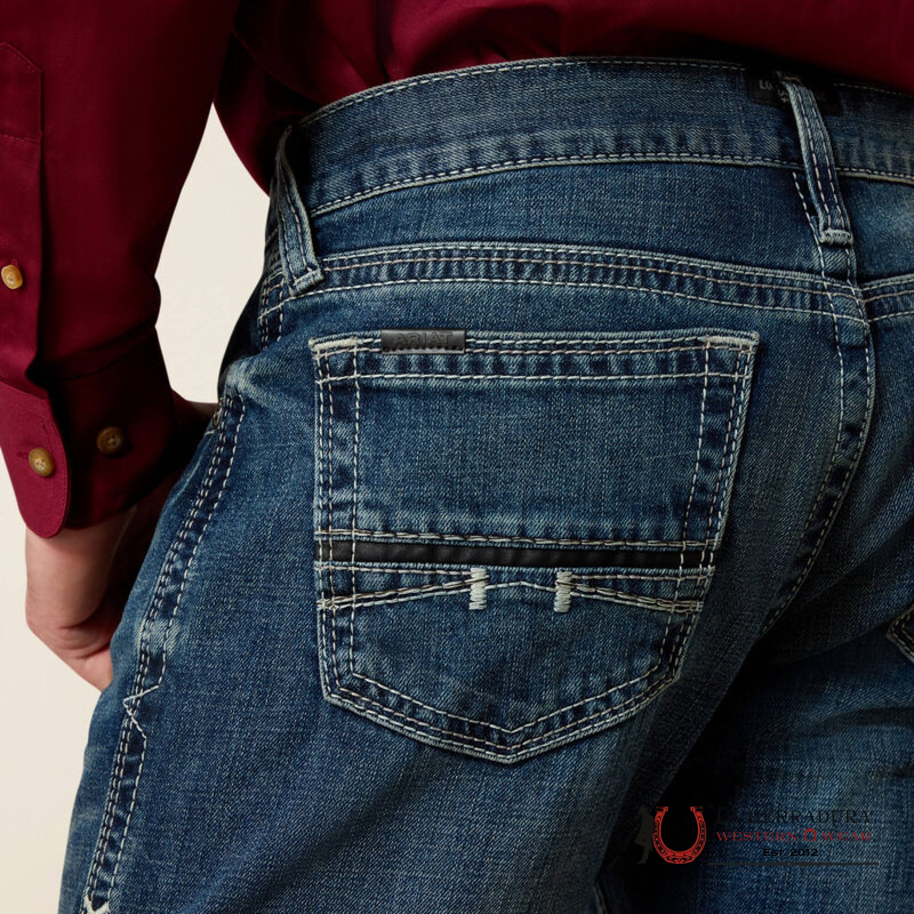 ARIAT MENS JEAN SILVERTON M7 SLIM FIT STRAIGHT LEG 10027748 ARIAT JEANS