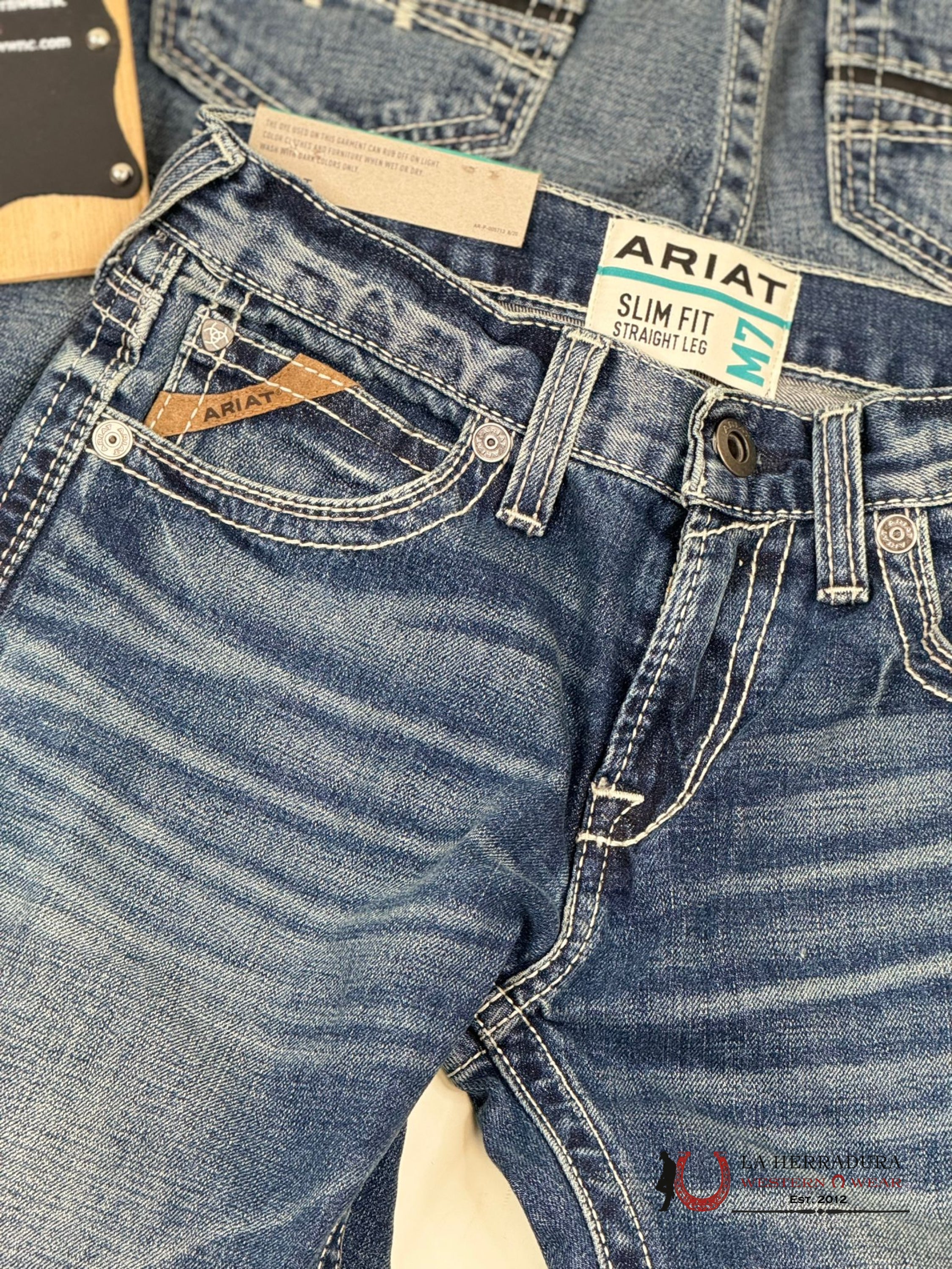 Ariat Mens Jean Silverton M7 Slim Fit Straight Leg Jeans