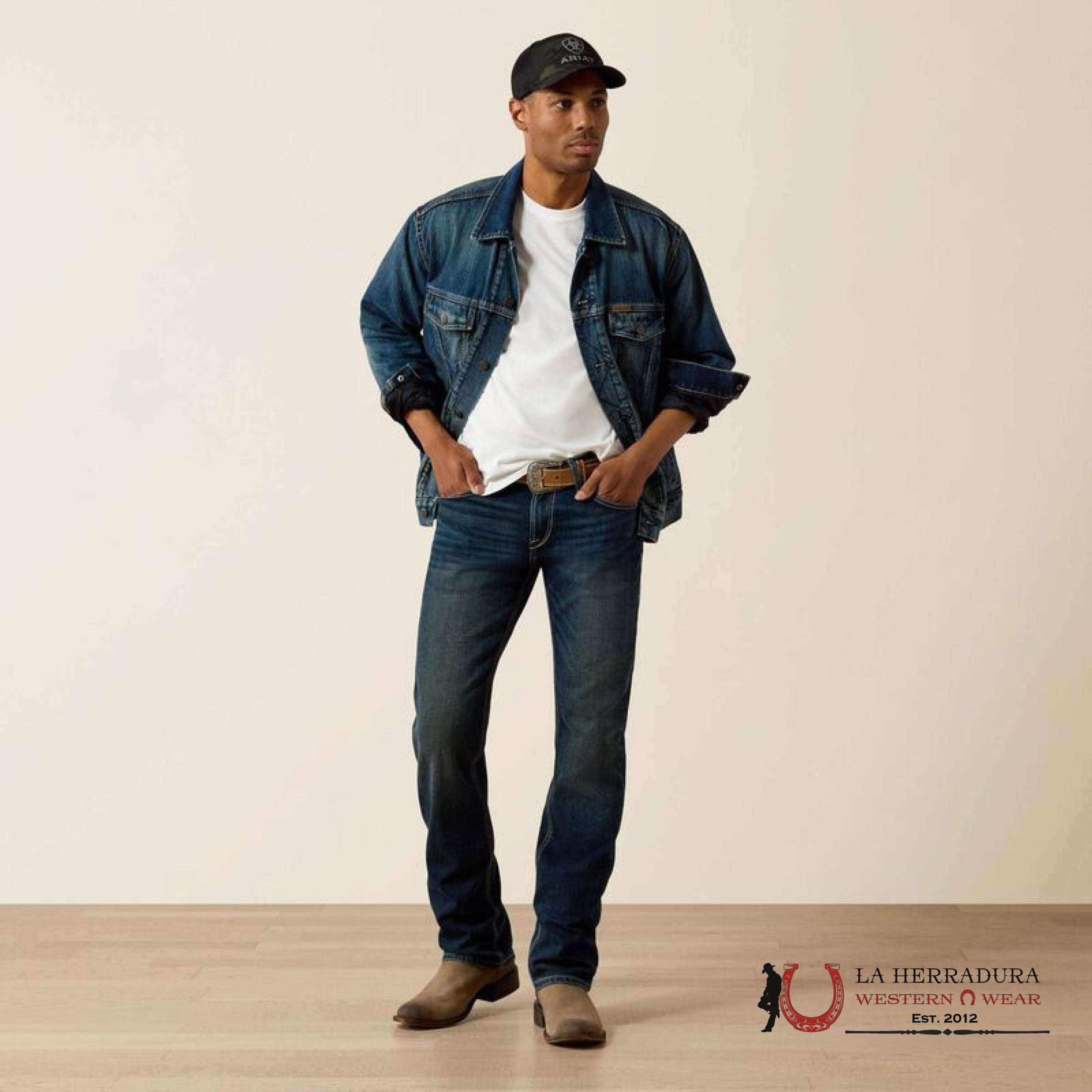 ARIAT MENS JEAN STIRLING DRAKE M7 SLIM FIT STRAIGHT LEG 10041092 ARIAT JEANS