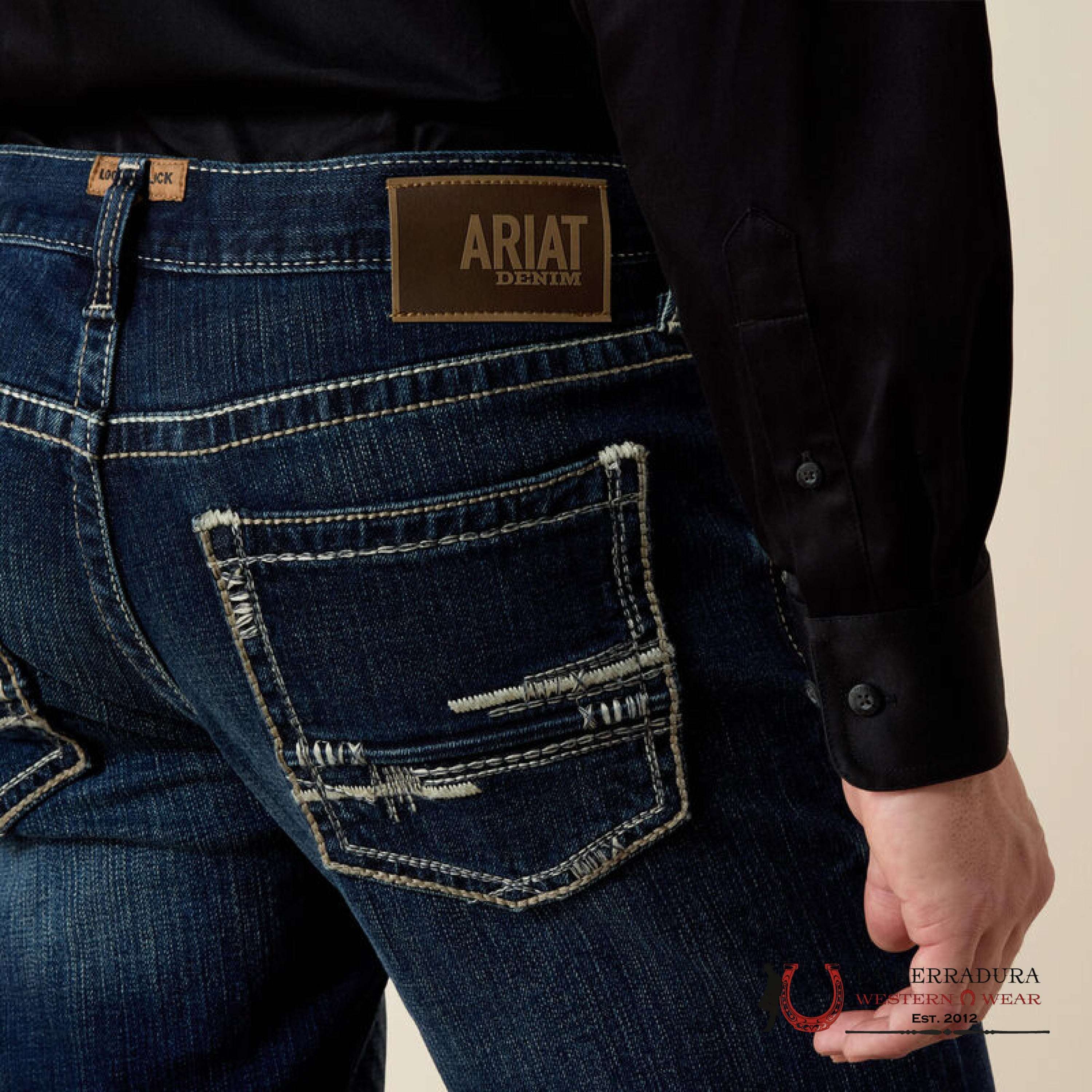 ARIAT MENS JEAN TURNOUT M4 RELAXED BOOTCUT 10021767 ARIAT JEANS