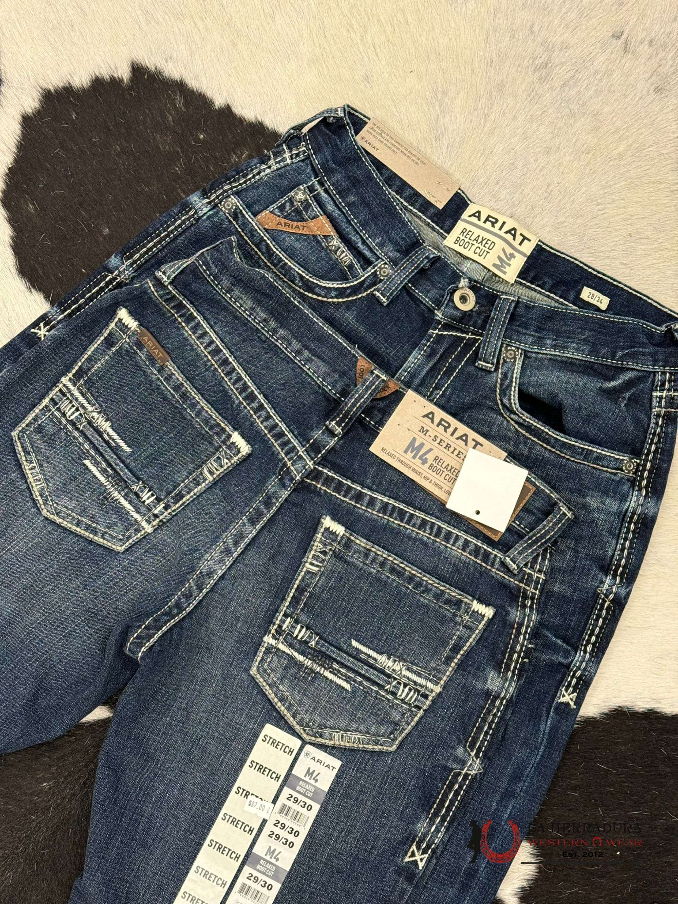 Ariat Mens Jean Turnout M4 Relaxed Bootcut Jeans