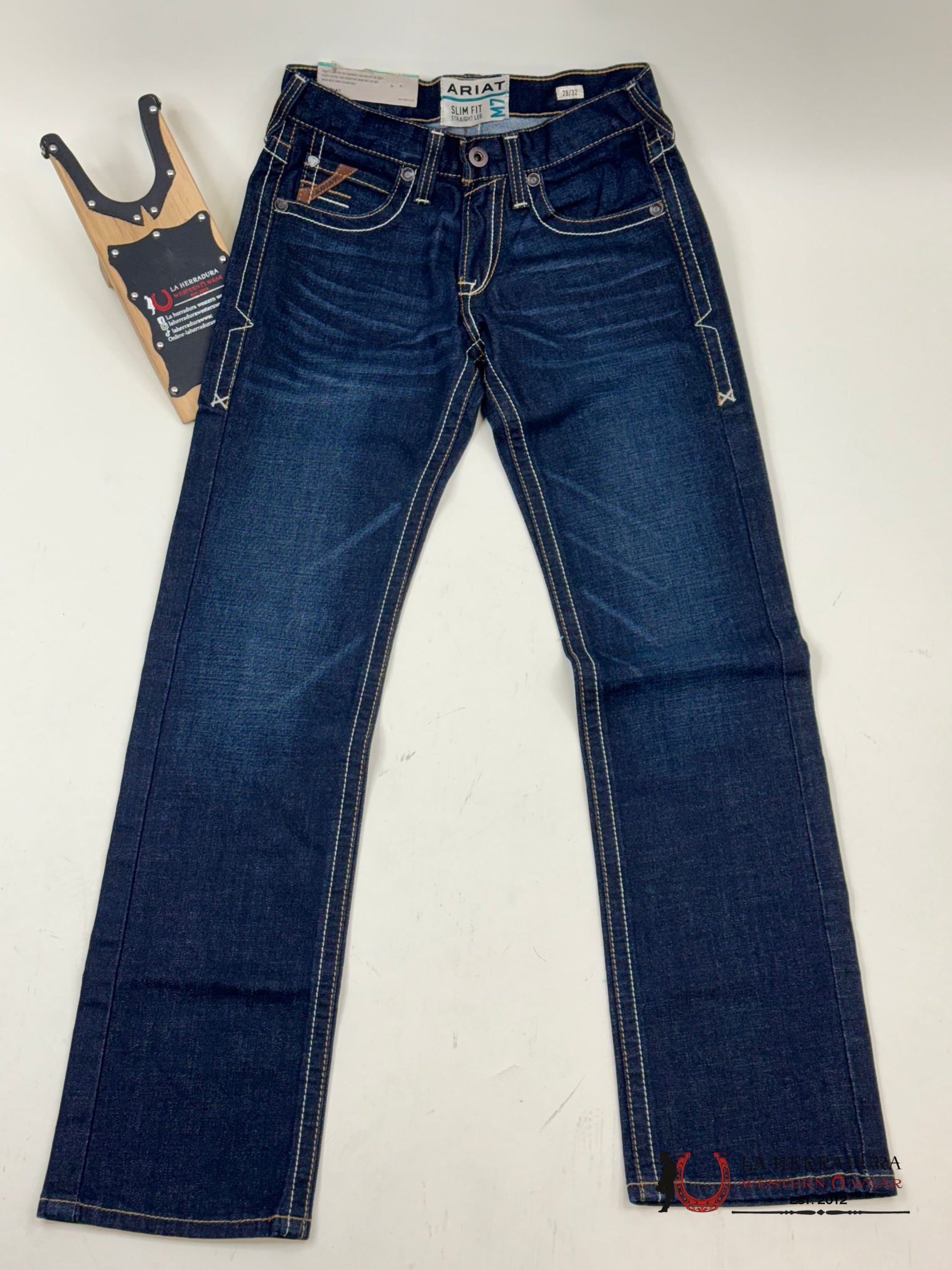 Ariat Mens Jeans Ranger Rockport M7 Slim Fit Straight Leg