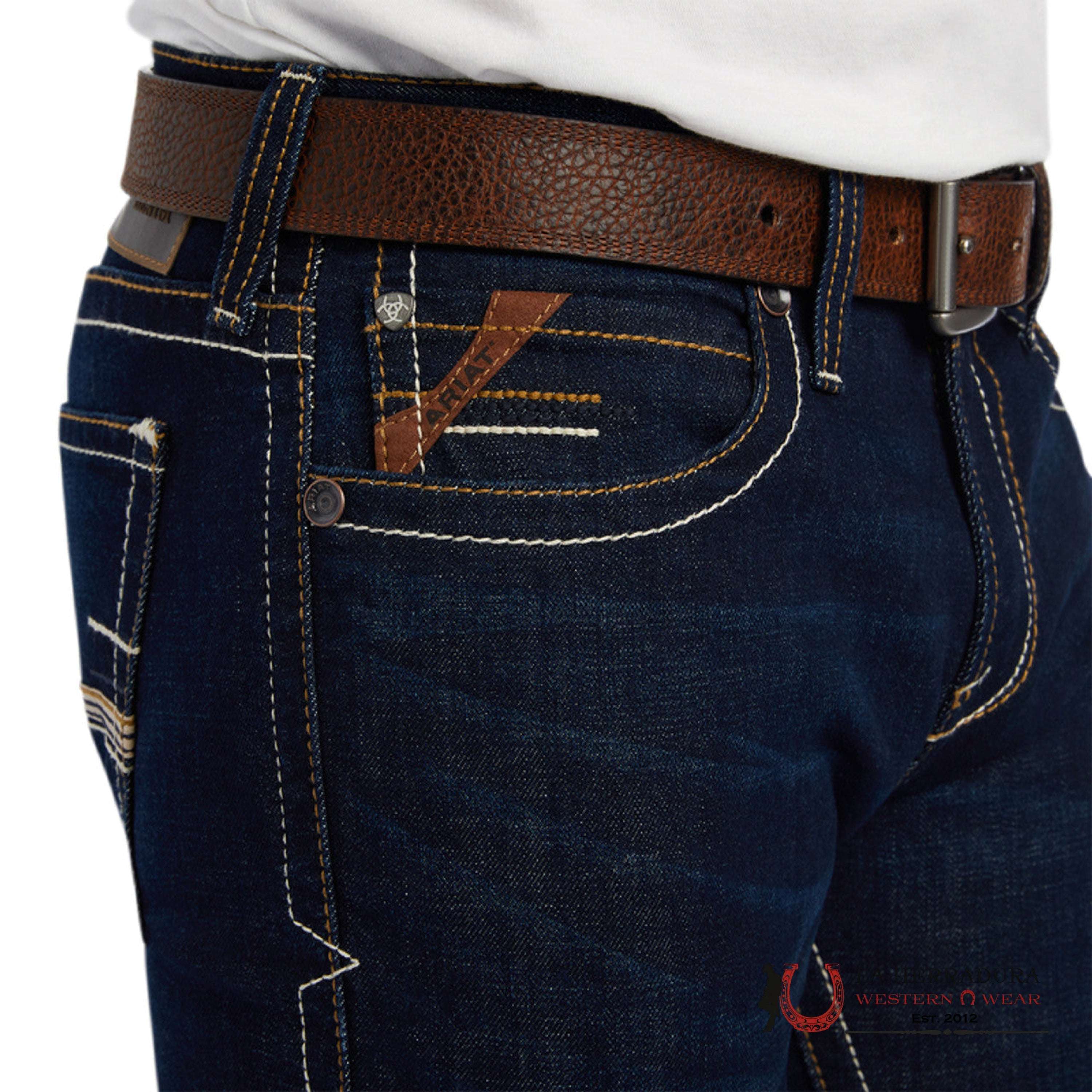 ARIAT MENS JEANS RANGER ROCKPORT M7 SLIM FIT STRAIGHT LEG 10041088 ARIAT JEANS