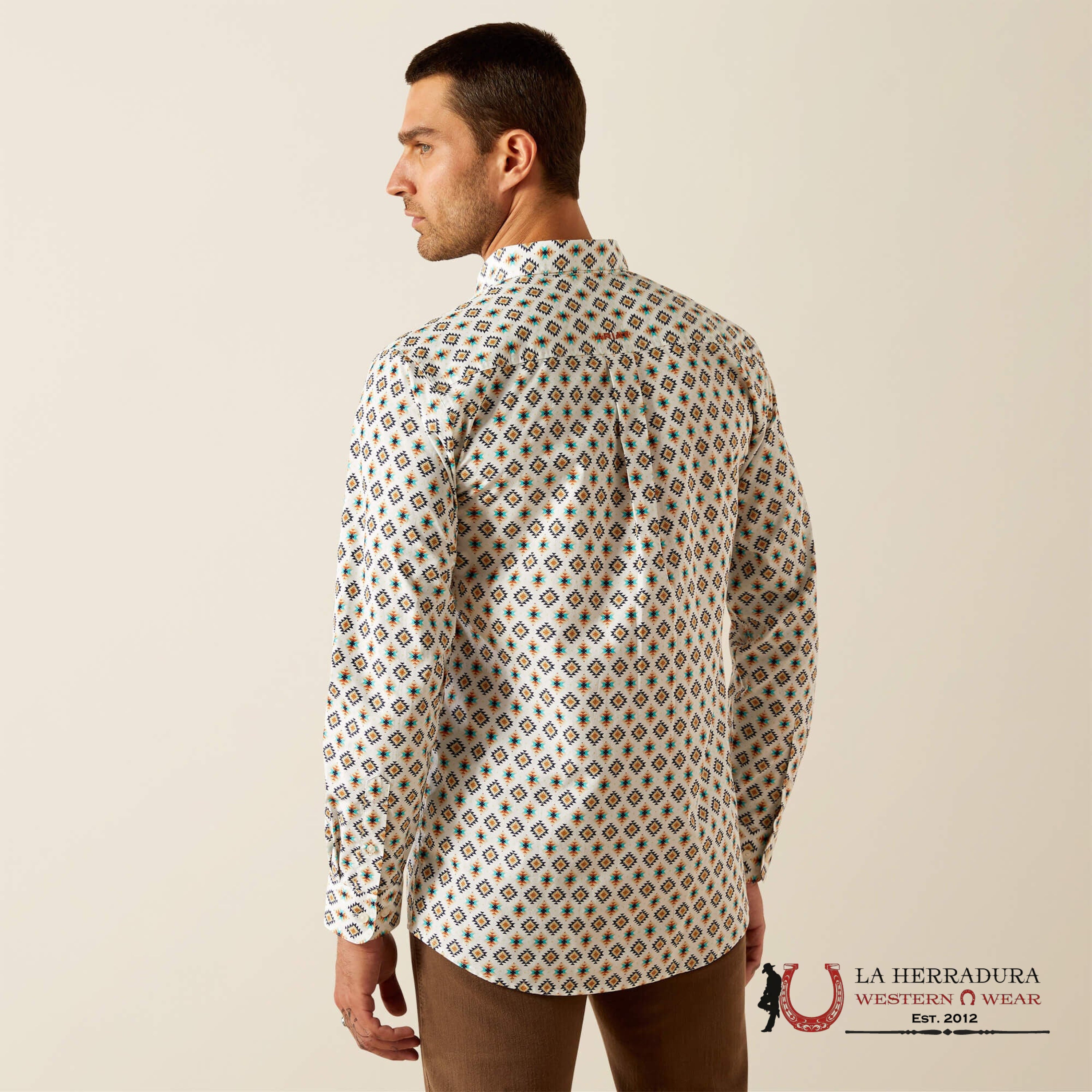 Ariat Judas Fitted Long Sleeve Shirt Blue - 4744 Ropa Hombres