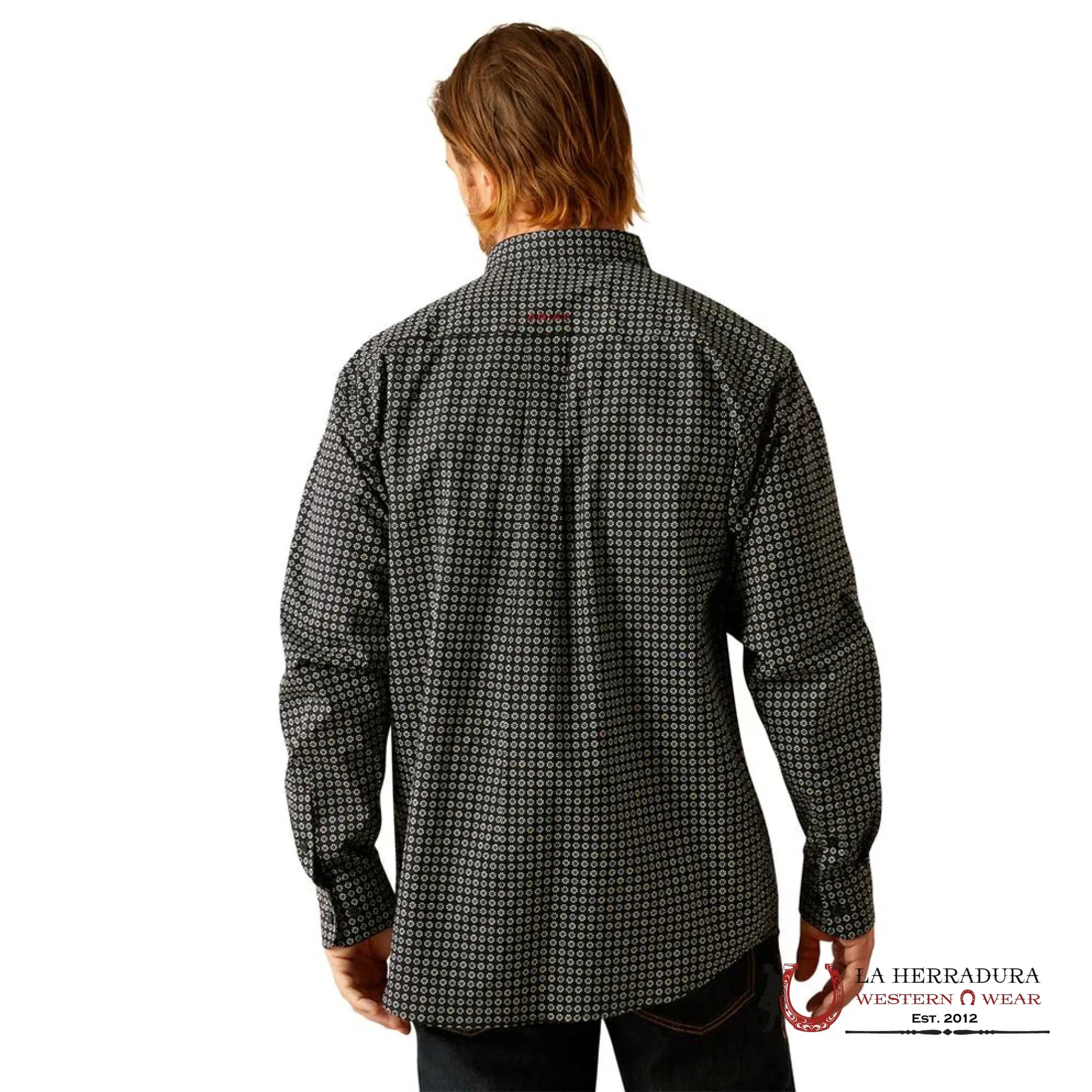 ARIAT MENS LONG SLEEVE SHIRT CLASSIC FIT GUSTAV TURQUOISE - 4641 ROPA HOMBRES