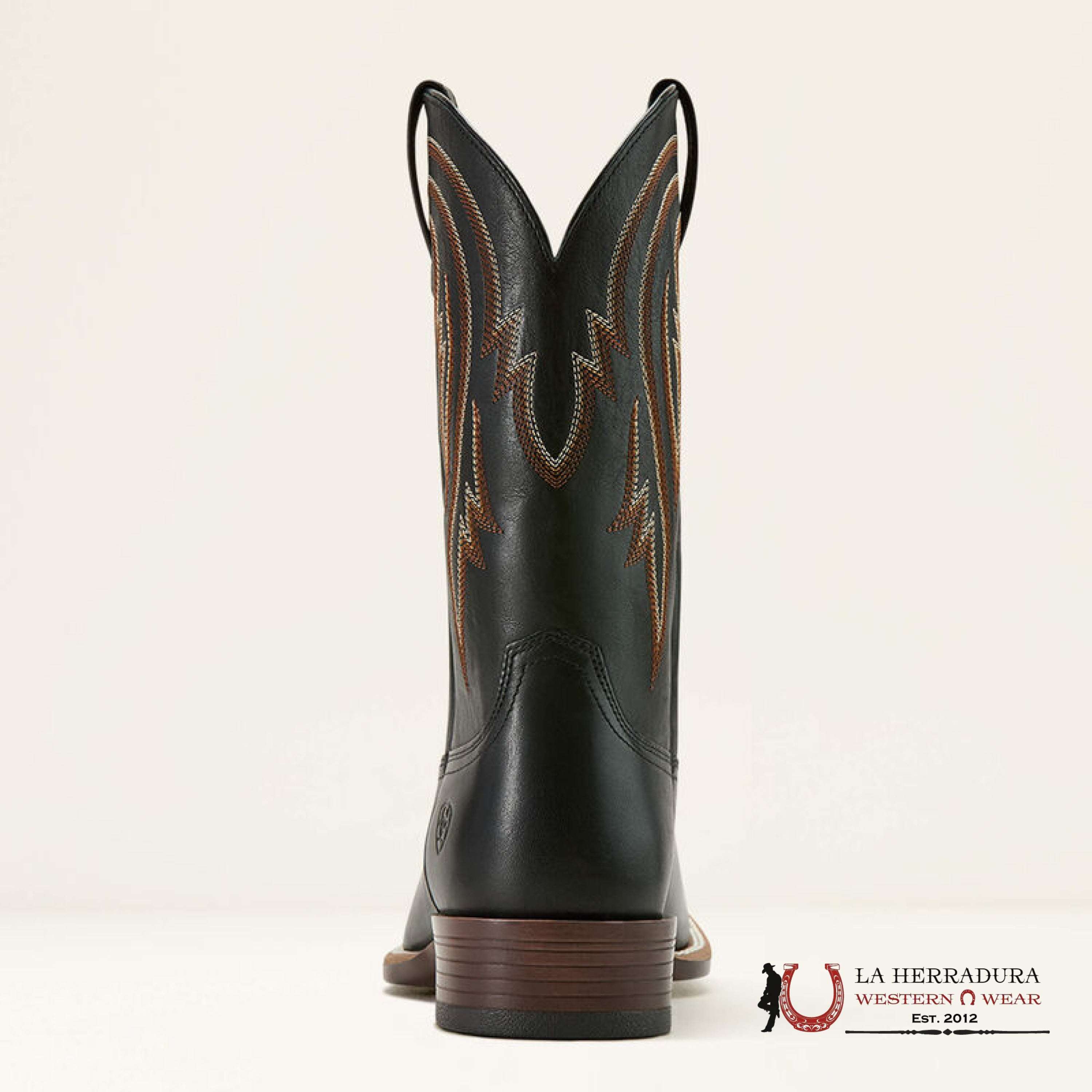 ARIAT MENS PLANO SUPPLE BLACK BOOTS 1195 BOTAS HOMBRES
