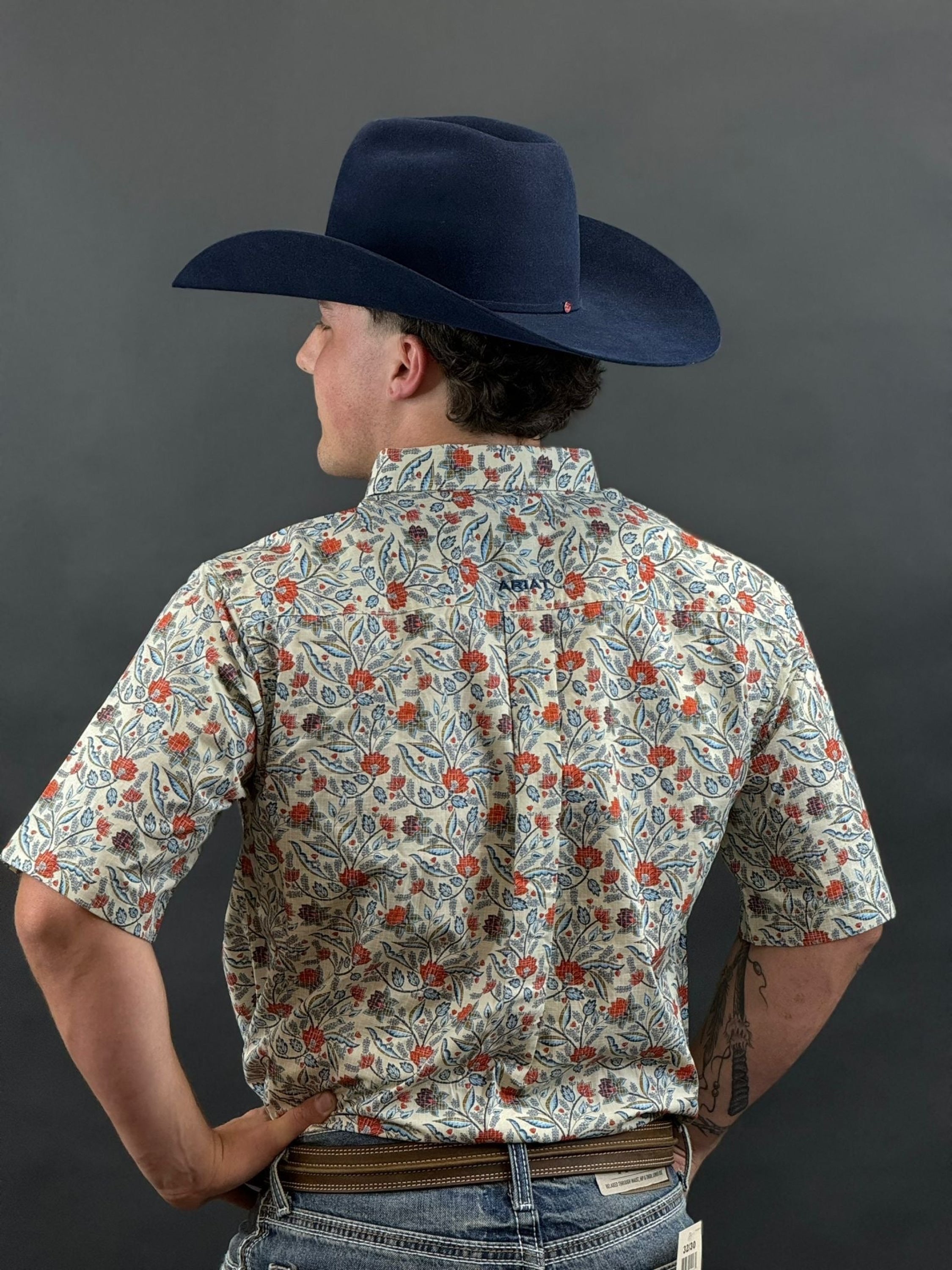 Ariat Ruben Kahaki Short Sleeve Shirt Ropa Hombres