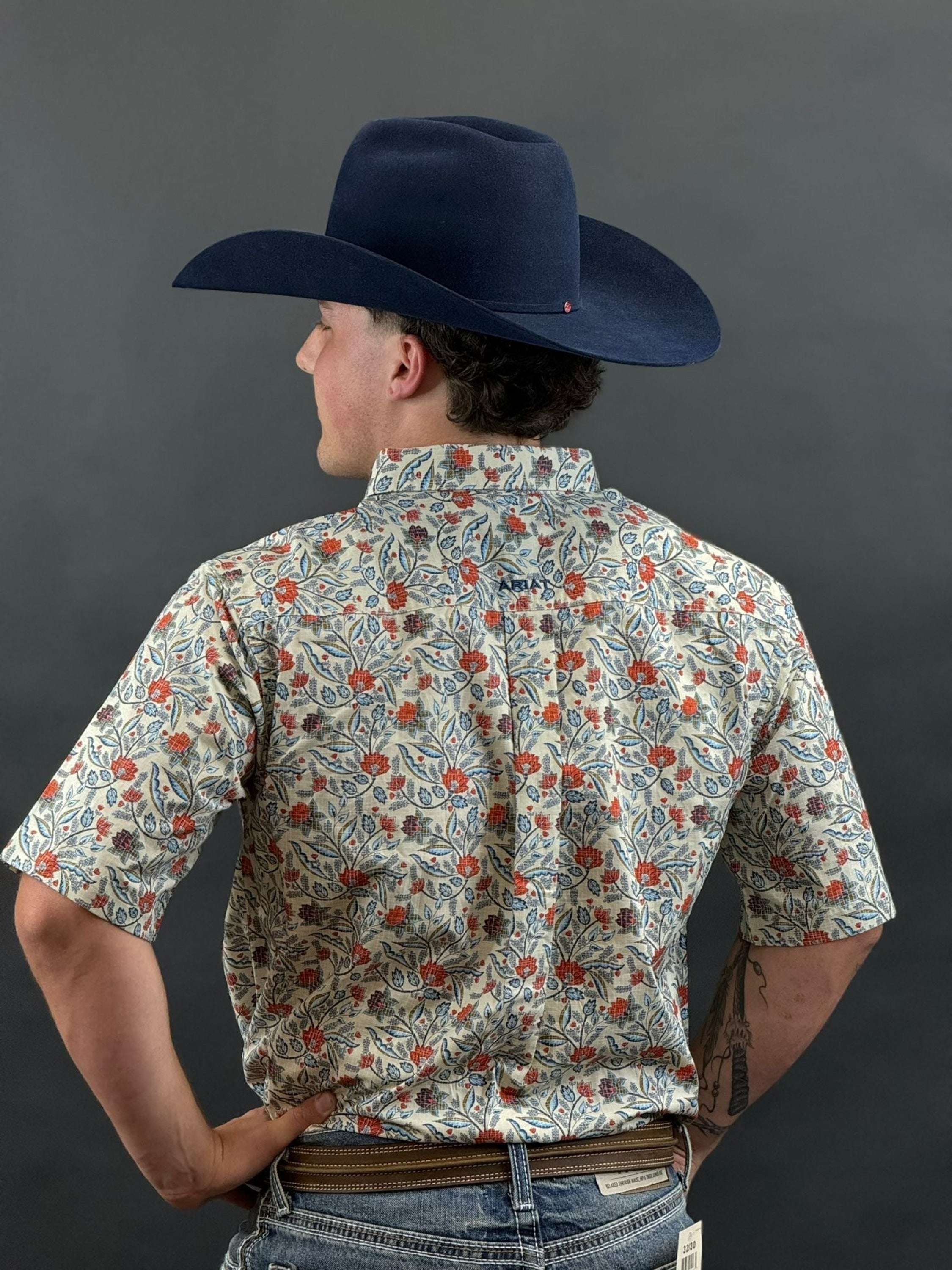 Ariat Ruben Kahaki Short Sleeve Shirt Ropa Hombres