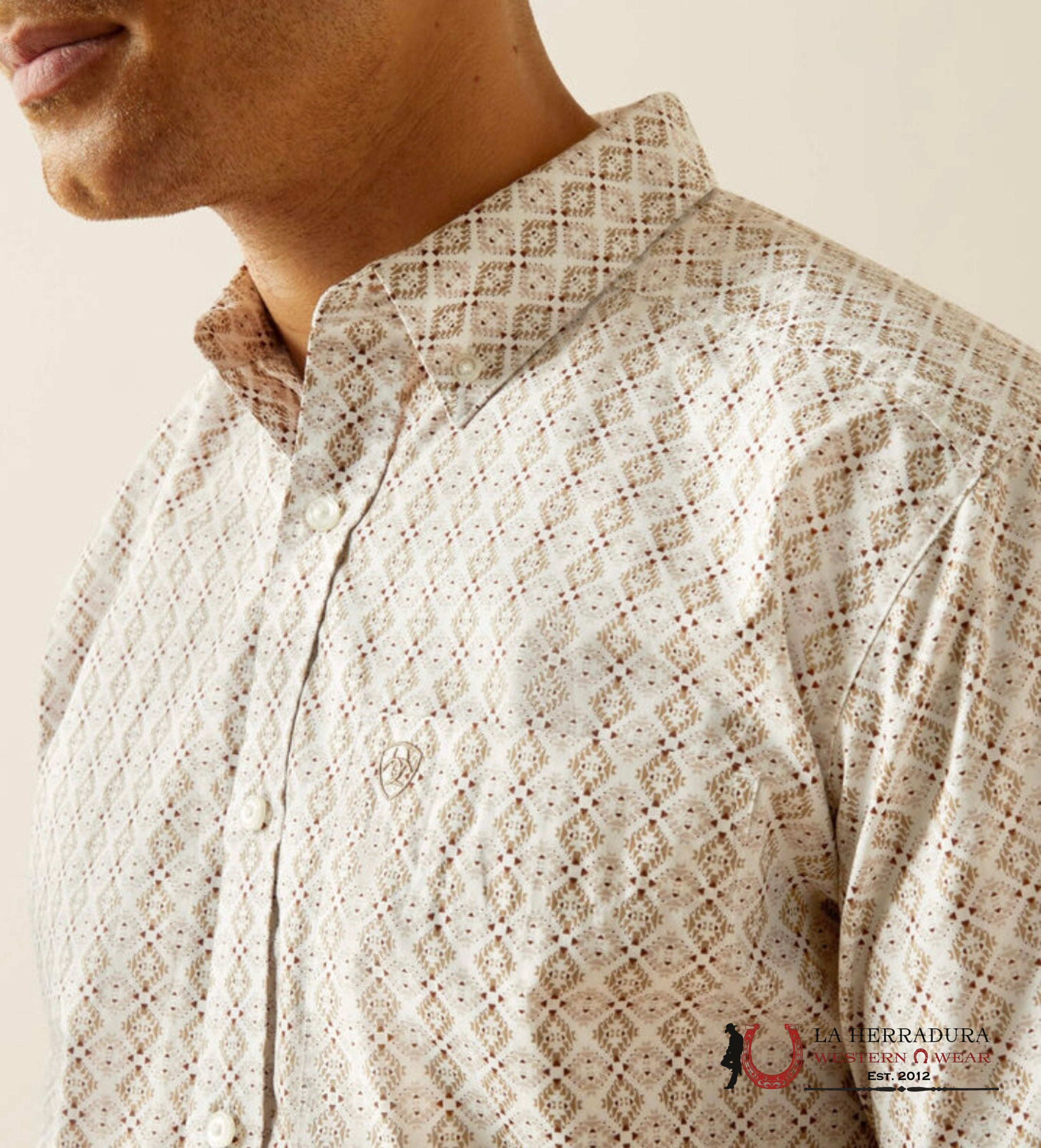 ARIAT MENS SHIRT CARLO SS SHRT SAND 10059009 ROPA HOMBRES