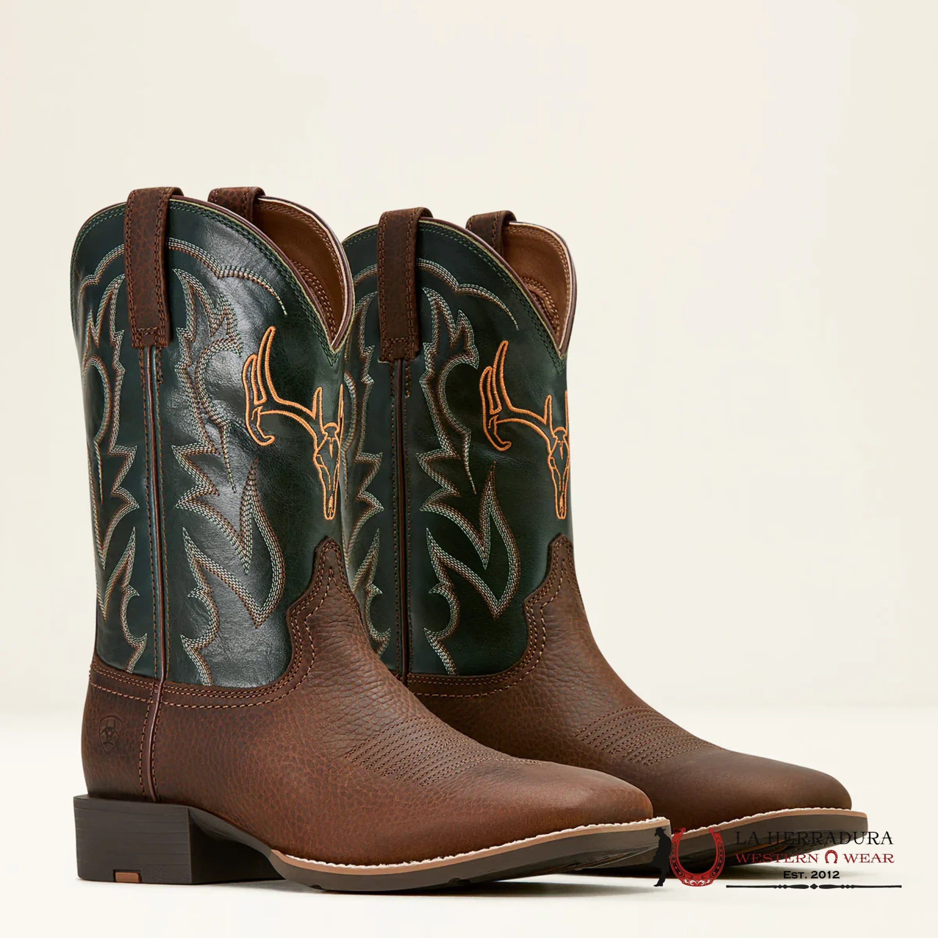 Ariat Mens Sport Outdoor Brown Oiled Rowdy Tan Green Boots Botas Hombres
