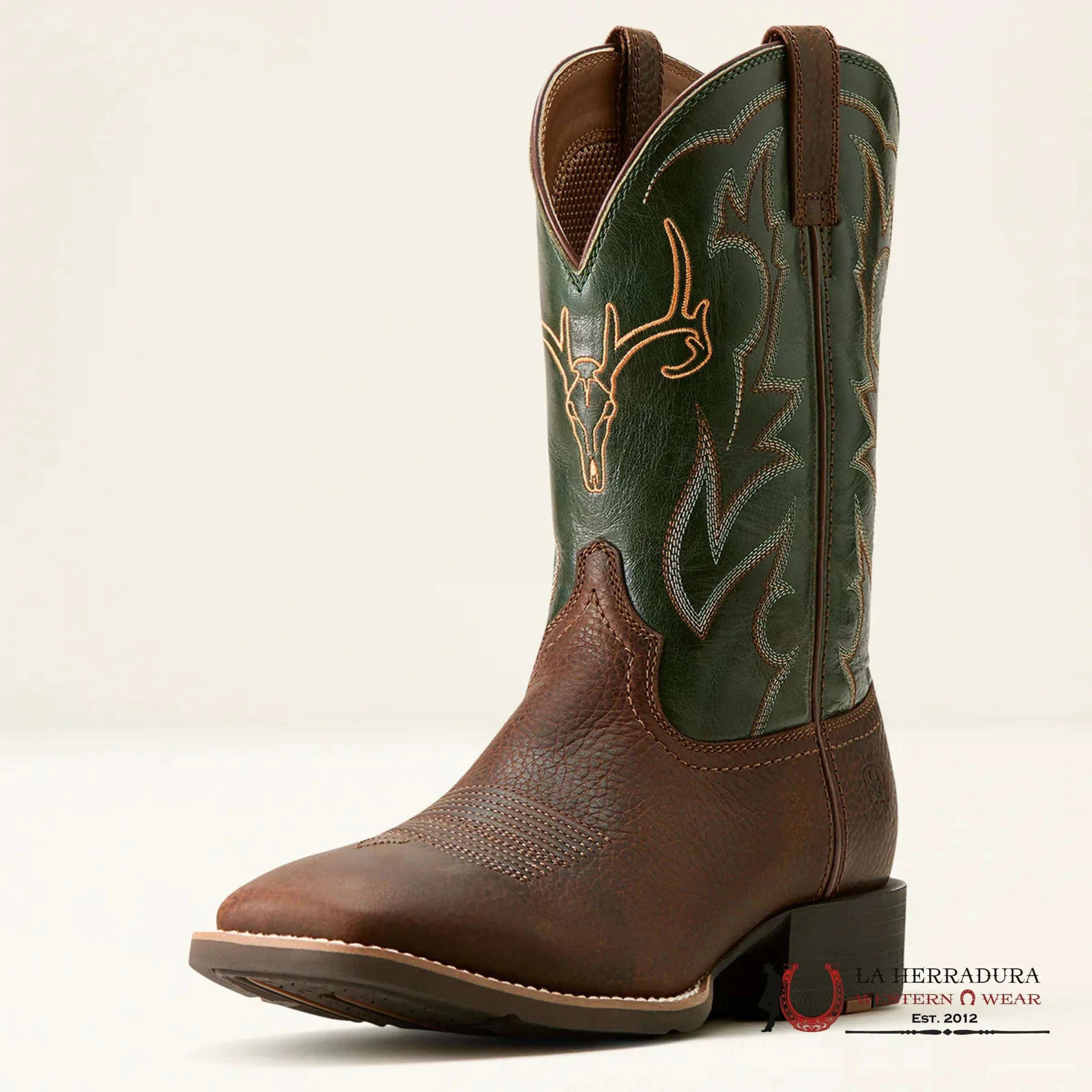 Ariat Mens Sport Outdoor Brown Oiled Rowdy Tan Green Boots Botas Hombres
