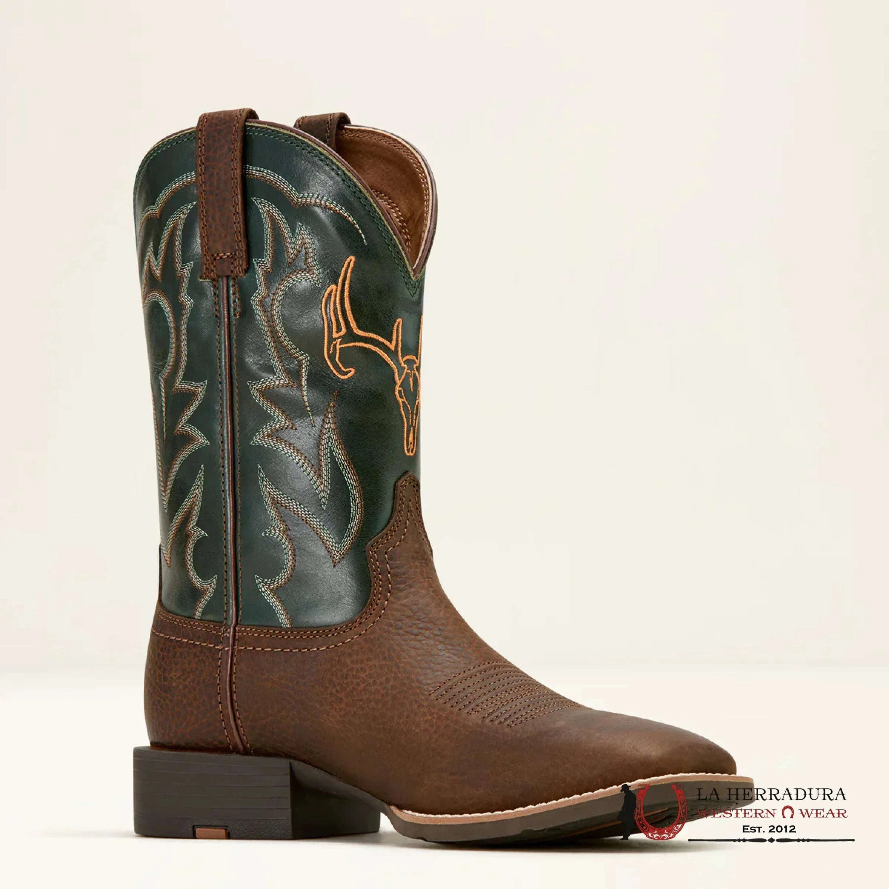 Ariat Mens Sport Outdoor Brown Oiled Rowdy Tan Green Boots Botas Hombres