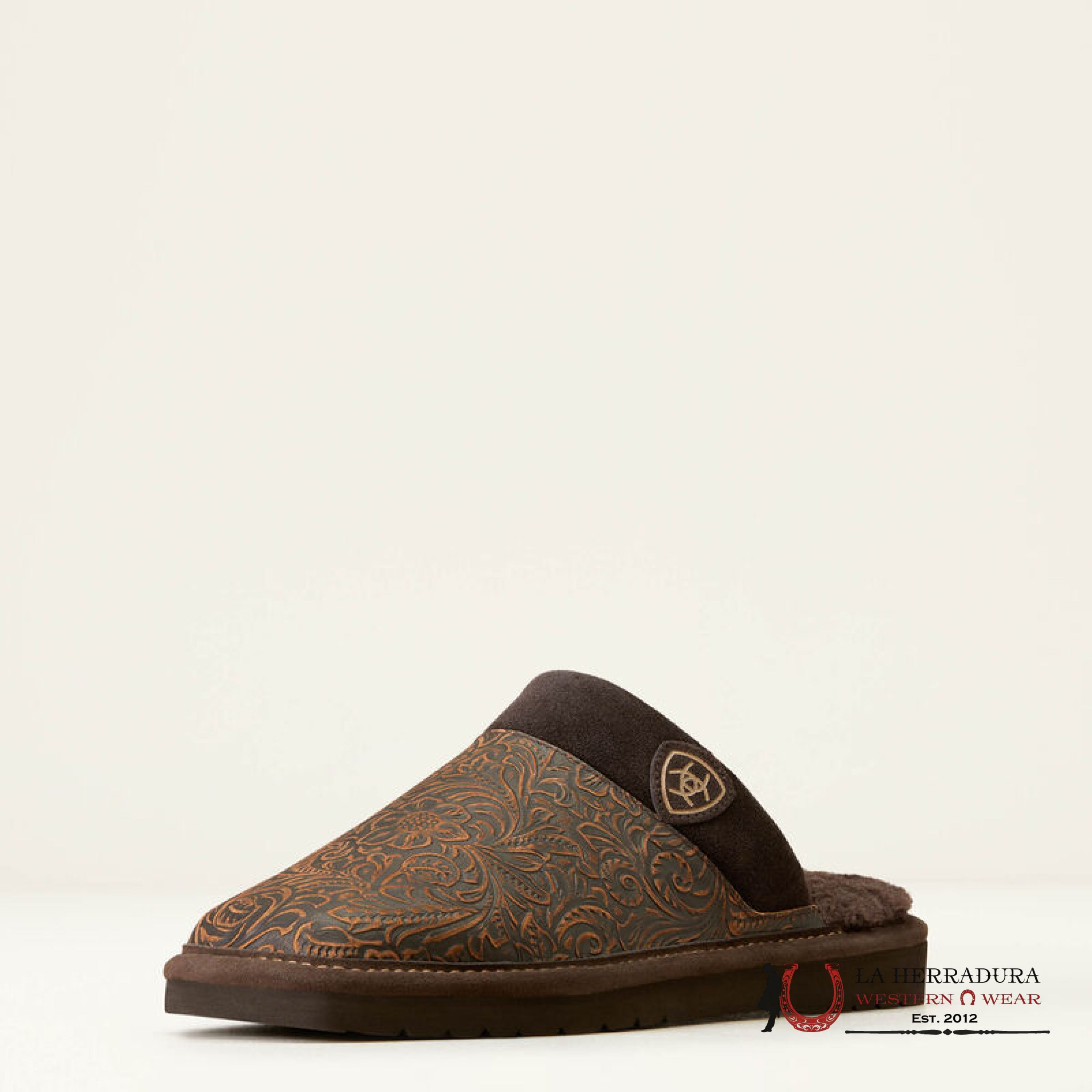 Ariat Mens Square Toe Silversmith Embosse Slipper Zapatos Hombres