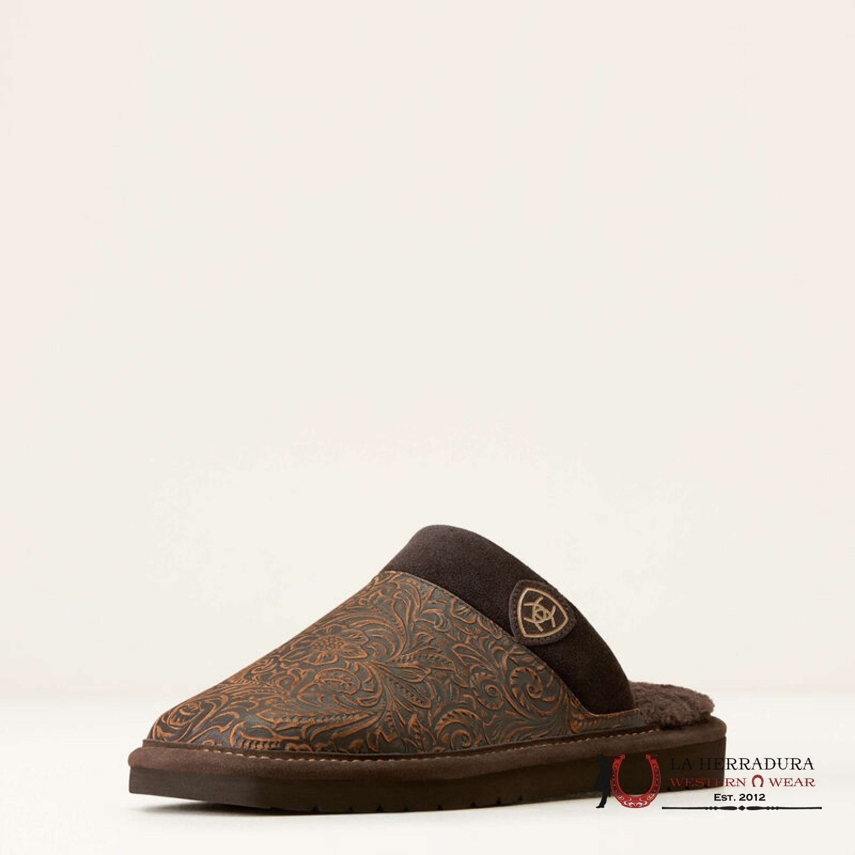 Ariat Mens Square Toe Silversmith Embosse Slipper Zapatos Hombres