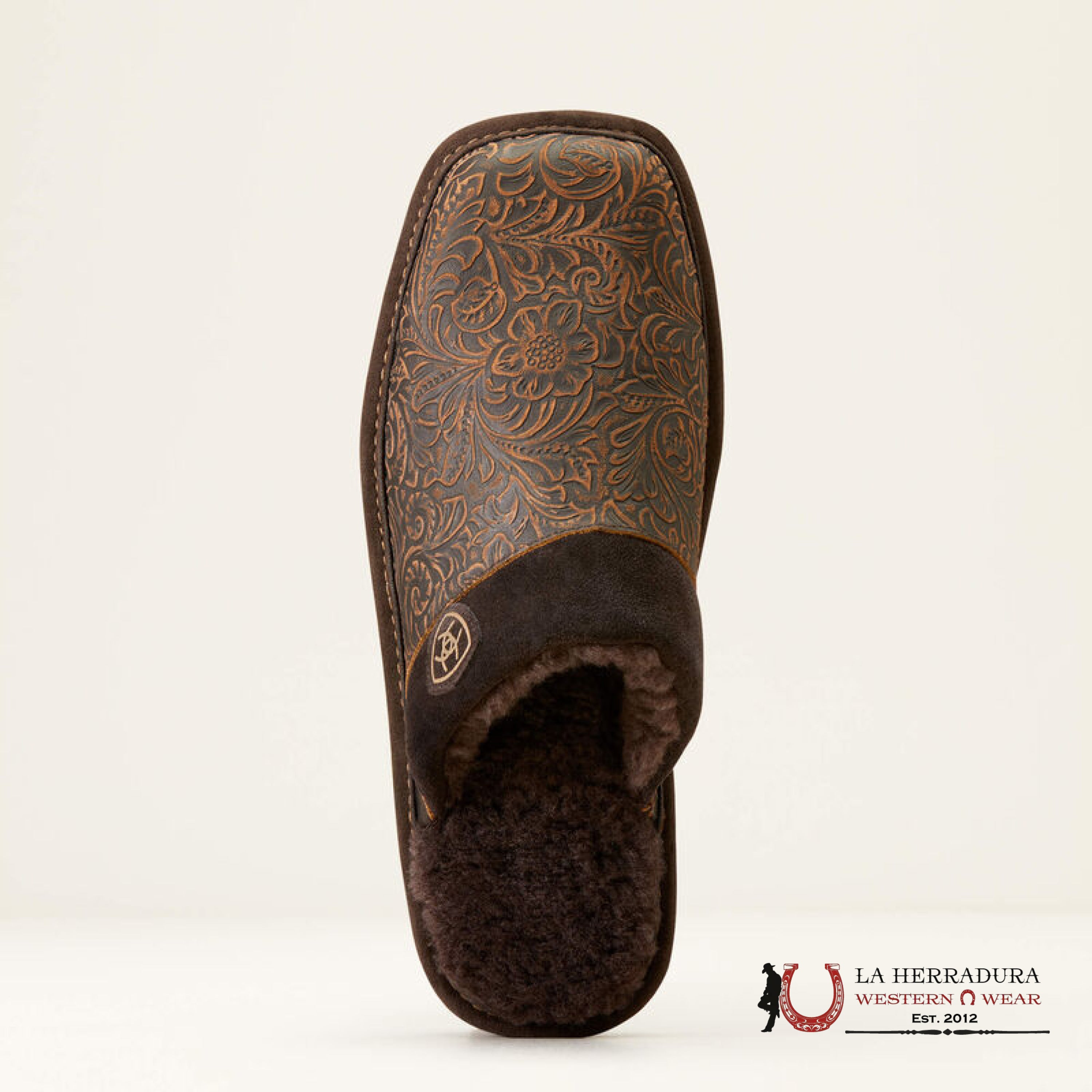 Ariat Mens Square Toe Silversmith Embosse Slipper Zapatos Hombres