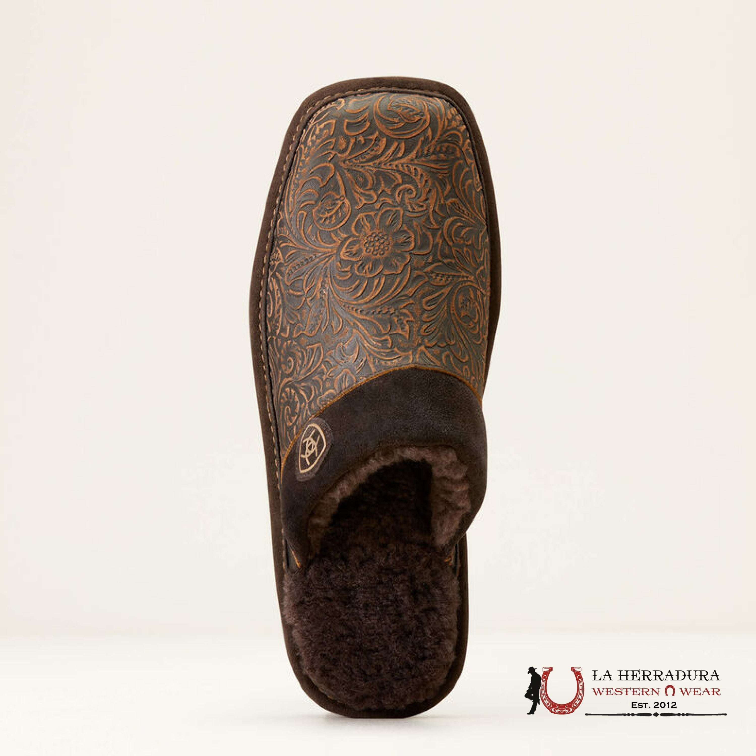 Ariat Mens Square Toe Silversmith Embosse Slipper Zapatos Hombres