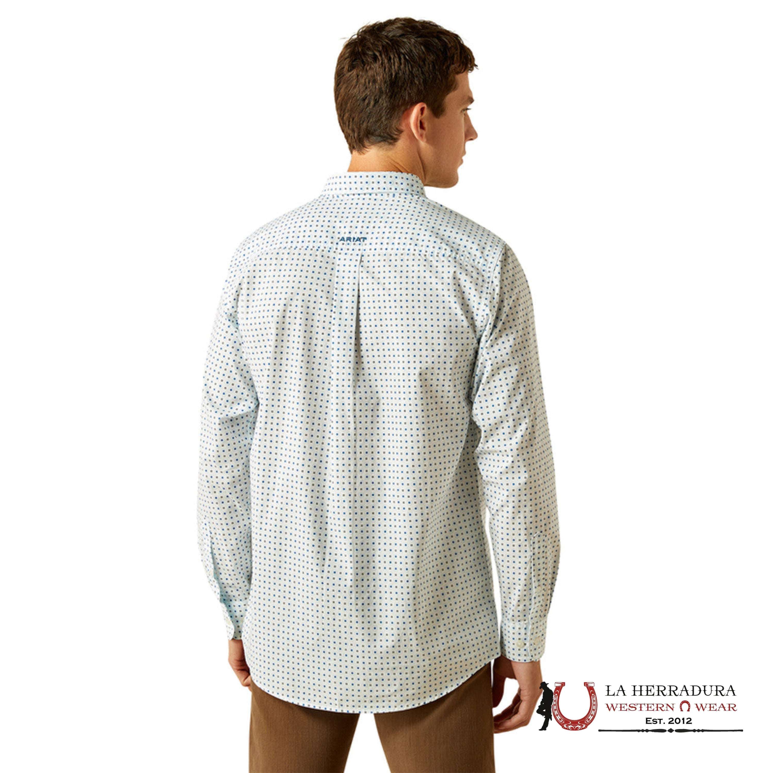 ARIAT MENS Stearns Light Blue Longsleeve Shirt - 8995 ROPA HOMBRES