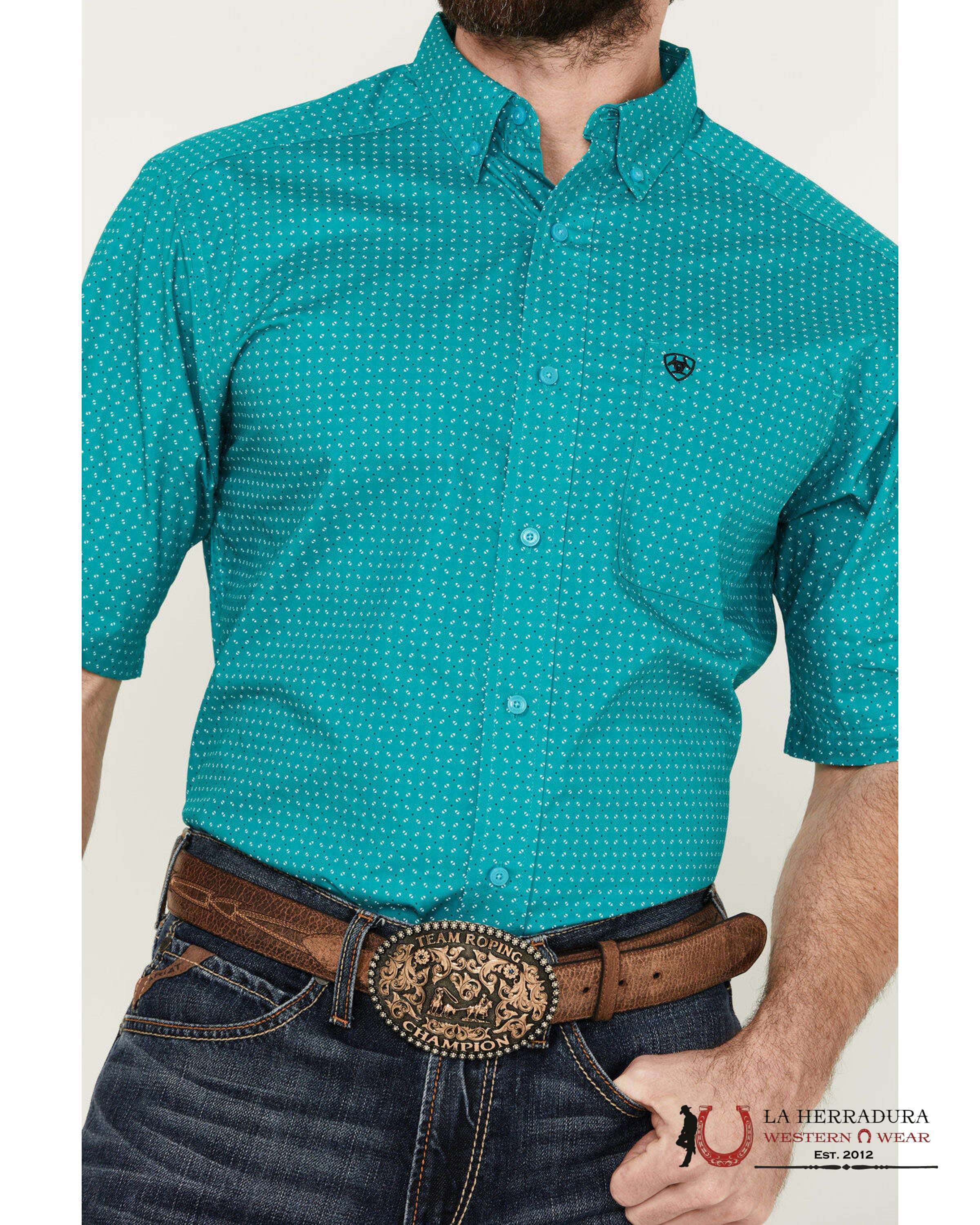 ARIAT MENS Steele Short Sleeve Shirt - 1527 ROPA HOMBRES