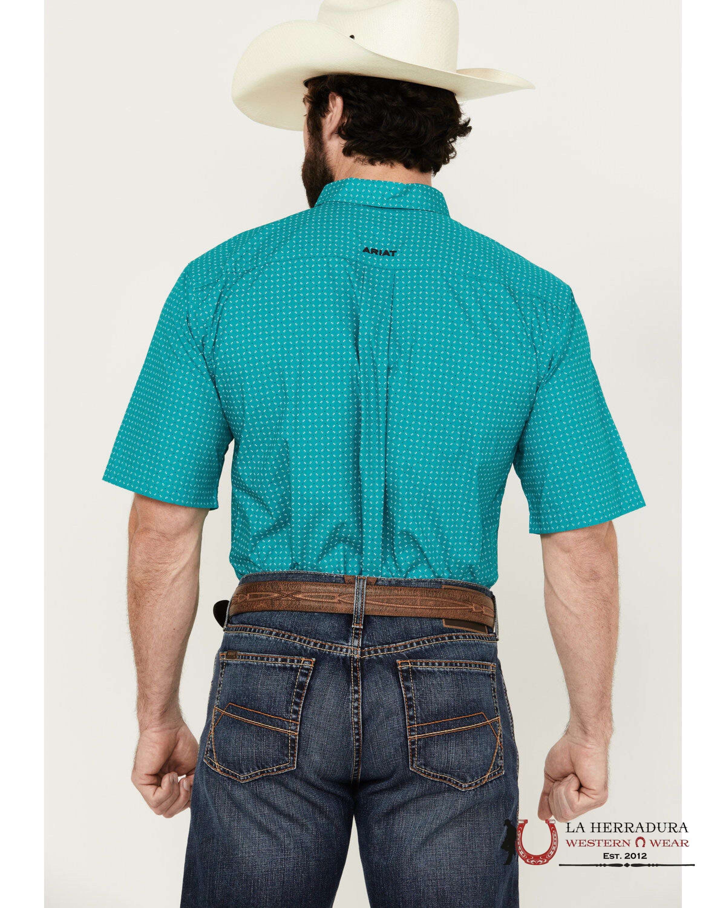 ARIAT MENS Steele Short Sleeve Shirt - 1527 ROPA HOMBRES