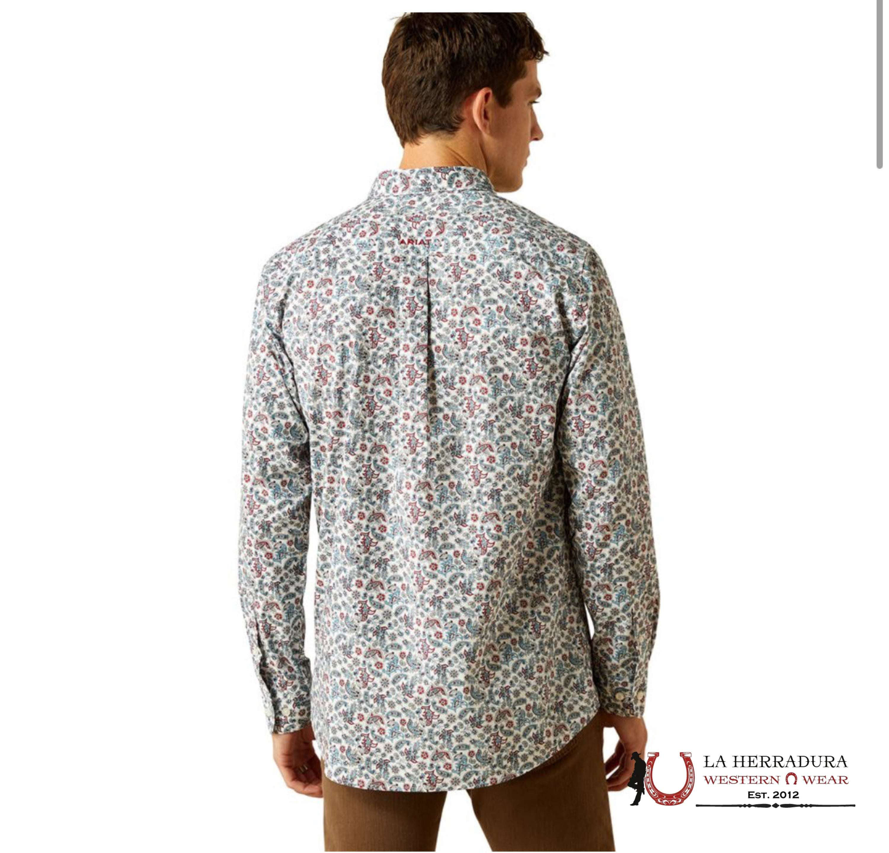 ARIAT MENS Stiles Light Blue Longsleeve Shirt - 8996 ROPA HOMBRES