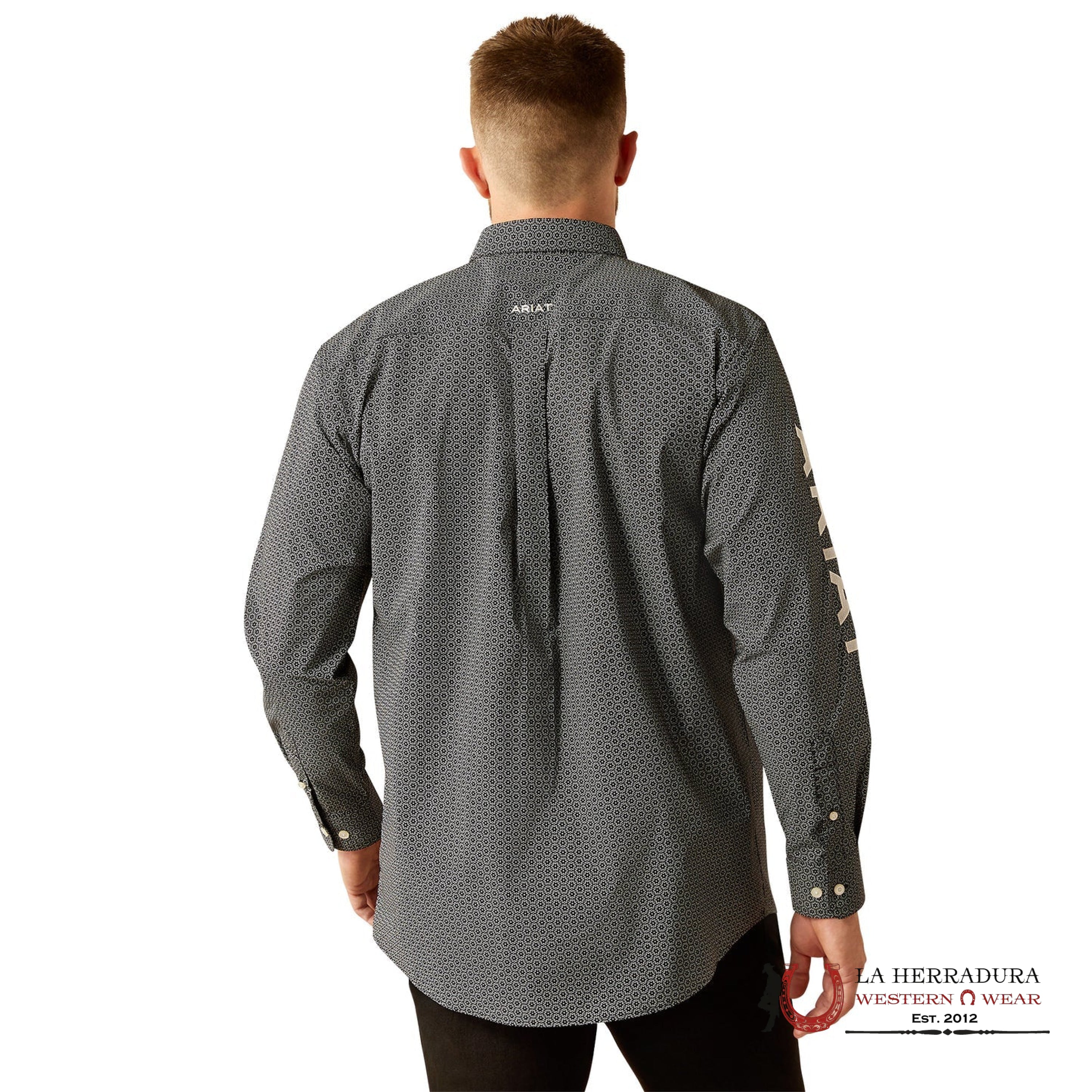 ARIAT MENS Team Fowler Black/White Shirt - 8960 ROPA HOMBRES