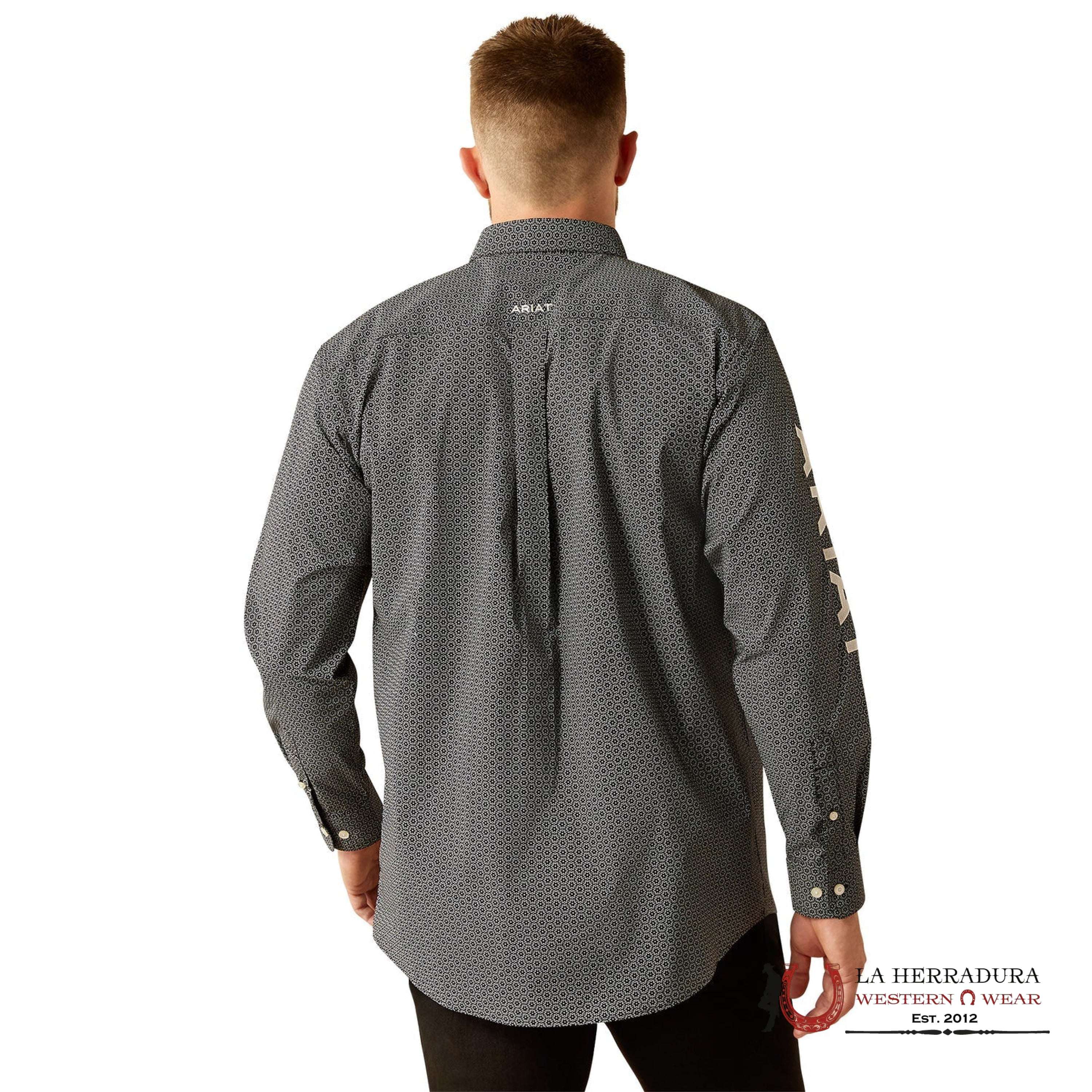 ARIAT MENS Team Fowler Black/White Shirt - 8960 ROPA HOMBRES