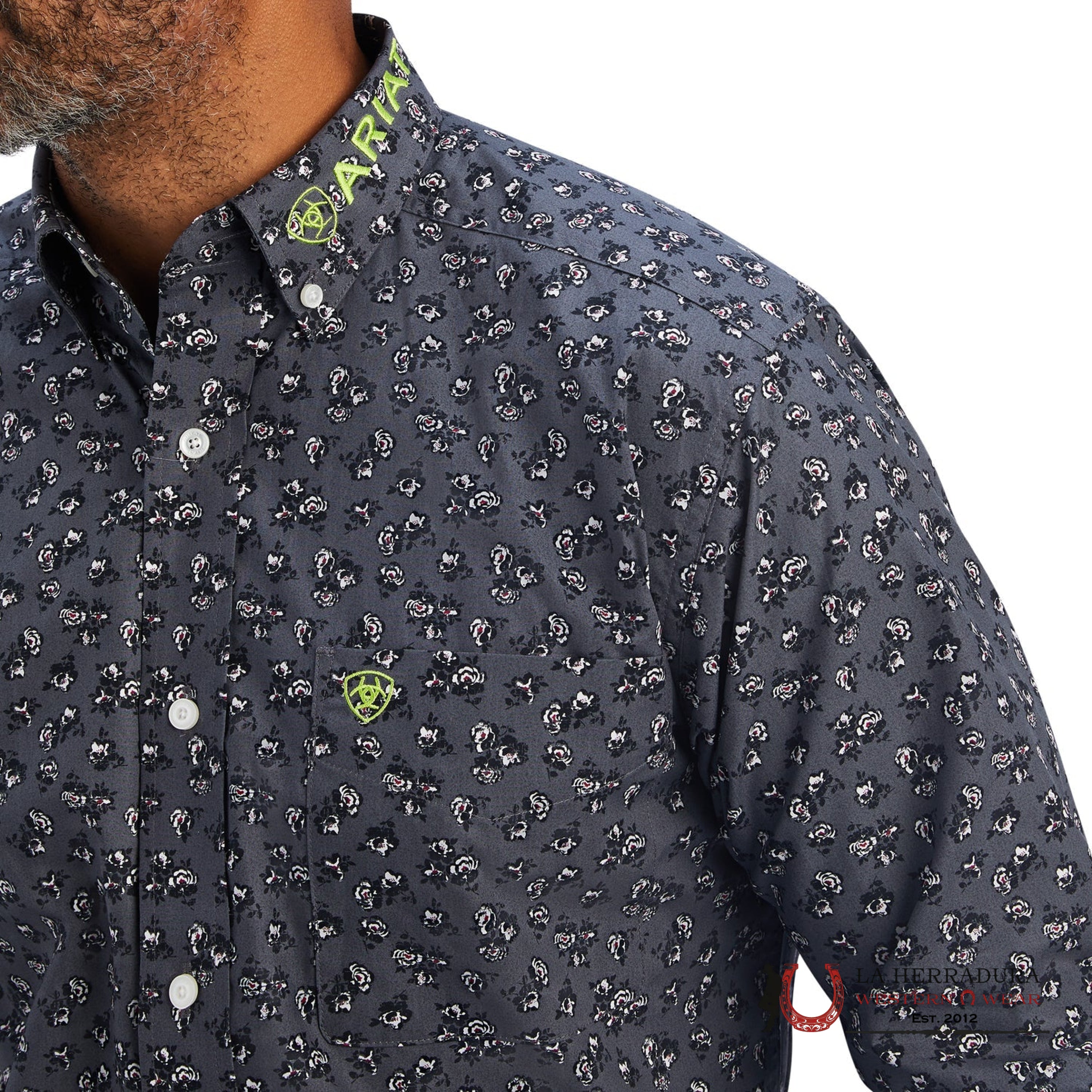 ARIAT MENS TEAM MURRAY FITTED EIFFEL TOWER—1792 ROPA HOMBRES