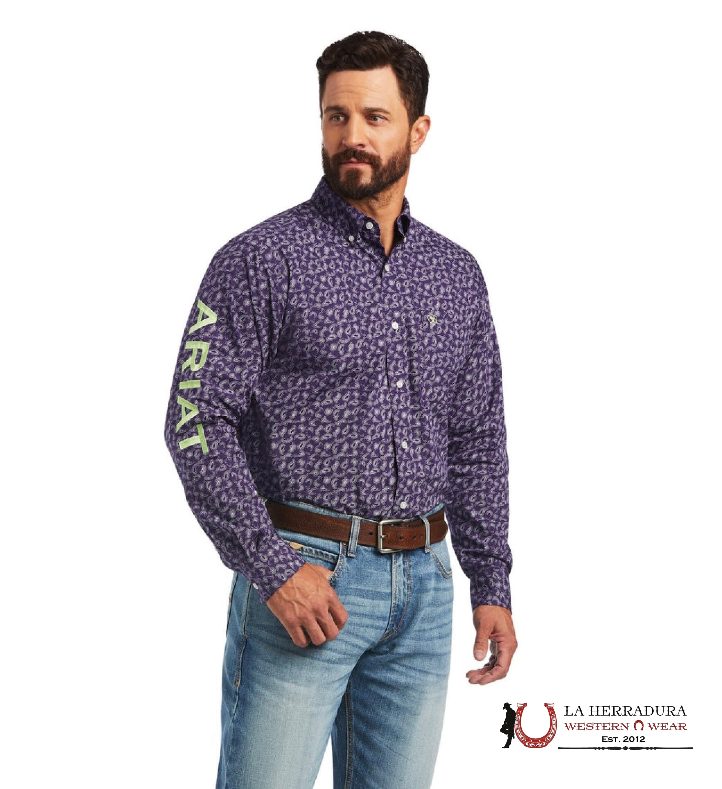 ARIAT TEAM PAULO CLSSC LS SHRT FIG 0574 ROPA HOMBRES