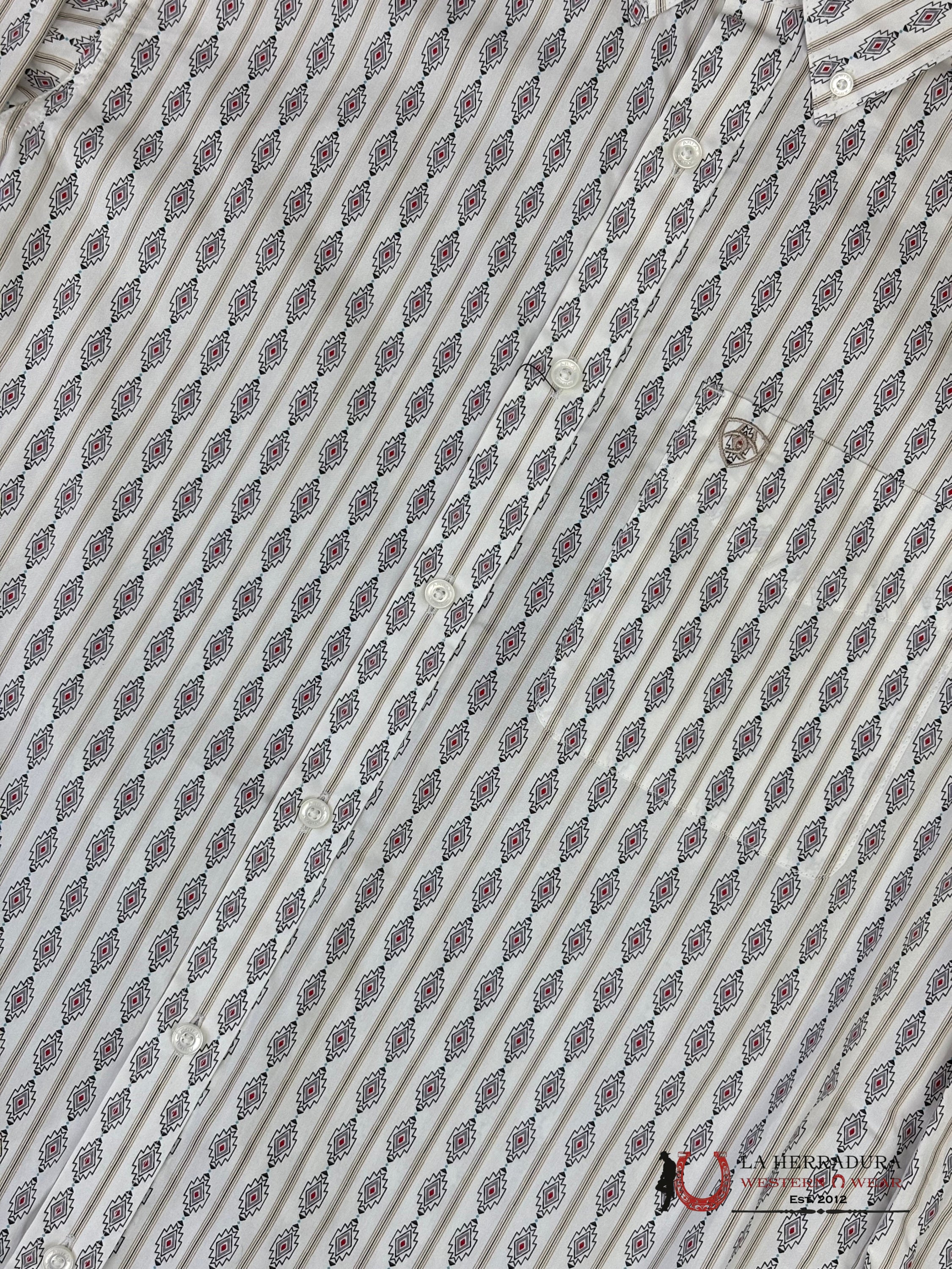 ARIAT MENS William White Long Sleeve With Aztec Print Shirt - 8763 ROPA HOMBRES