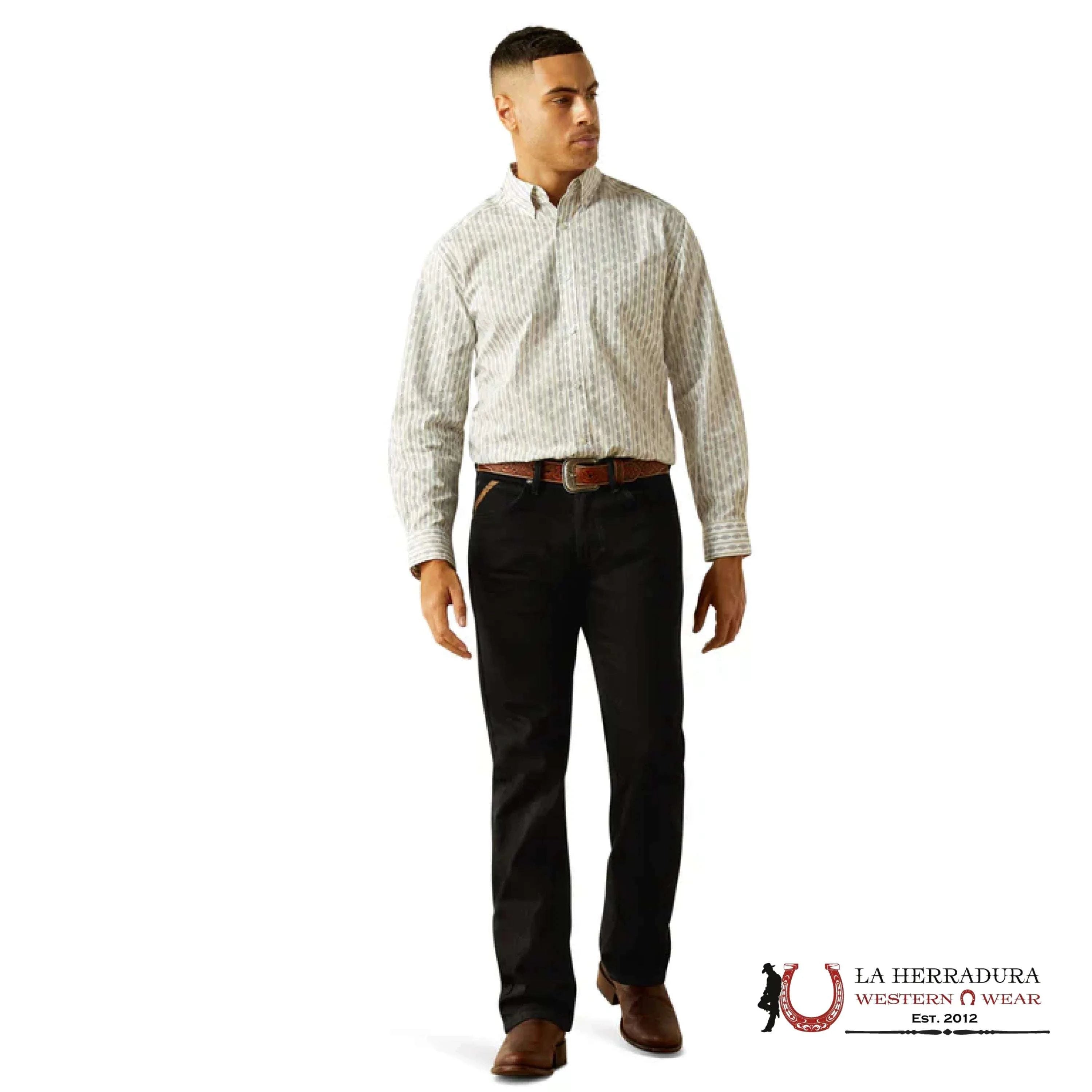 ARIAT MENS William White Long Sleeve With Aztec Print Shirt - 8763 ROPA HOMBRES