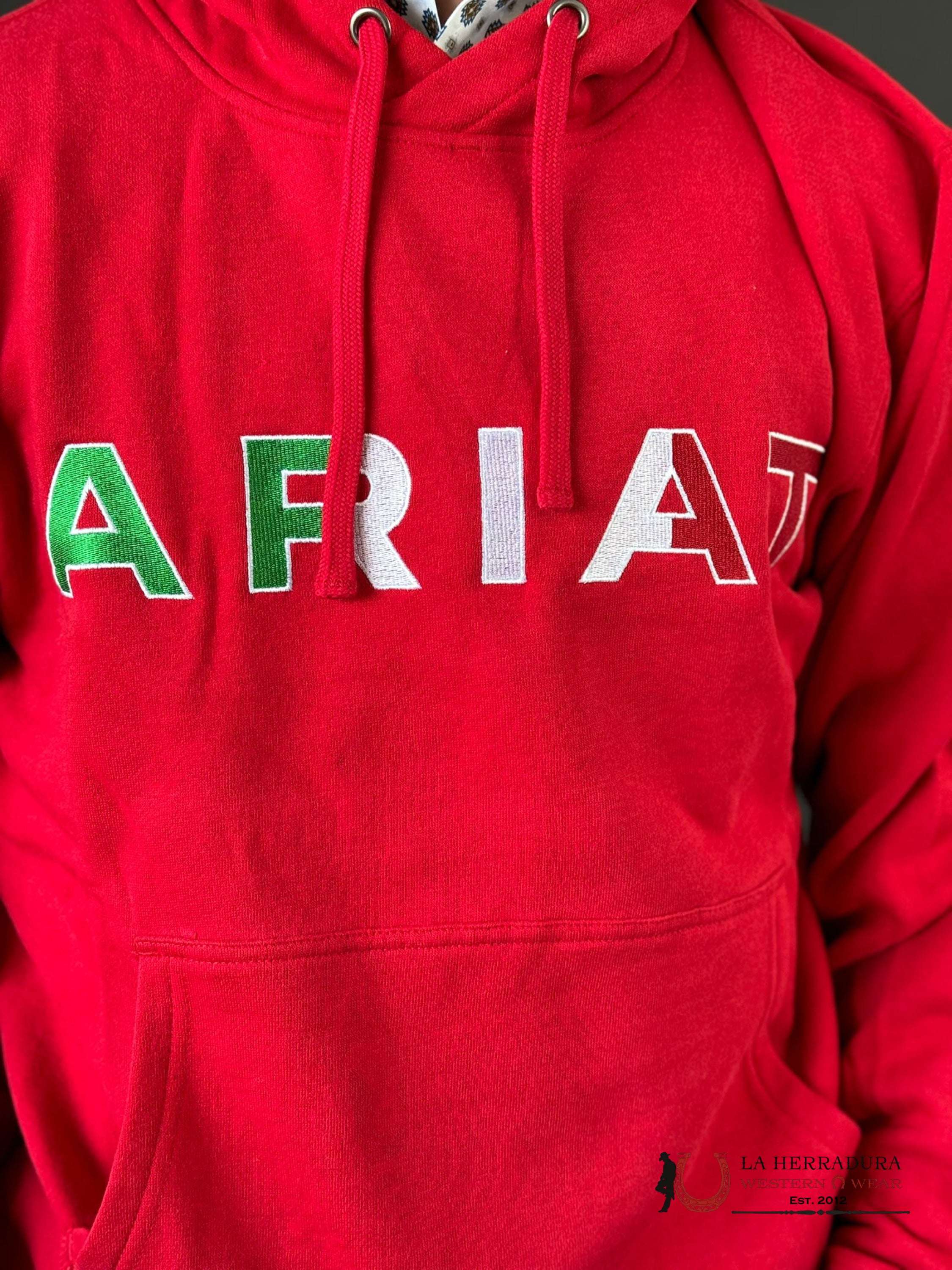 Ariat Mexico Hoodie Red Indpdt Smu - 3121 Ropa Hombres