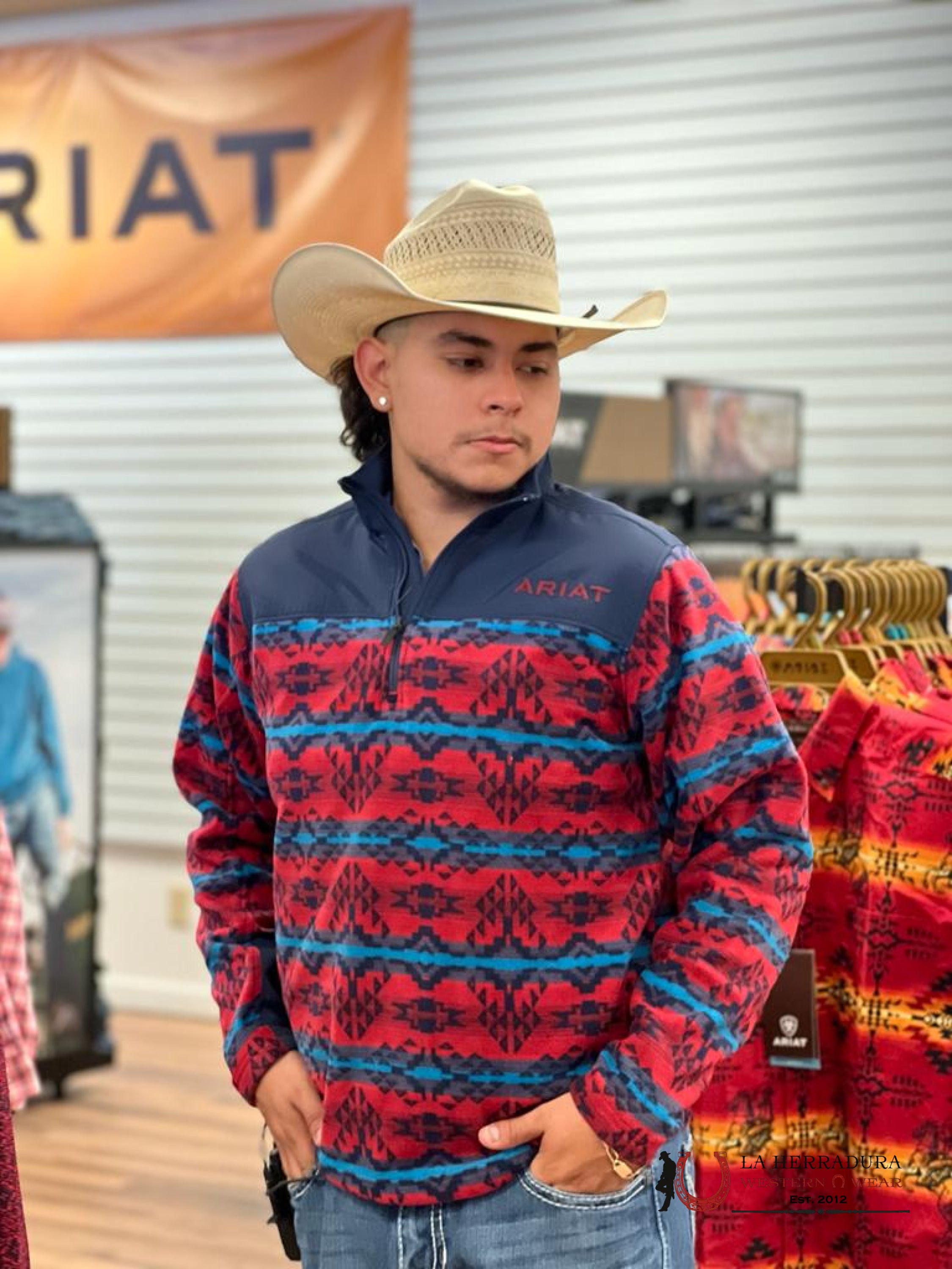 Ariat Ocean Depths Southwest Pull Over - 1429 Ropa Hombres