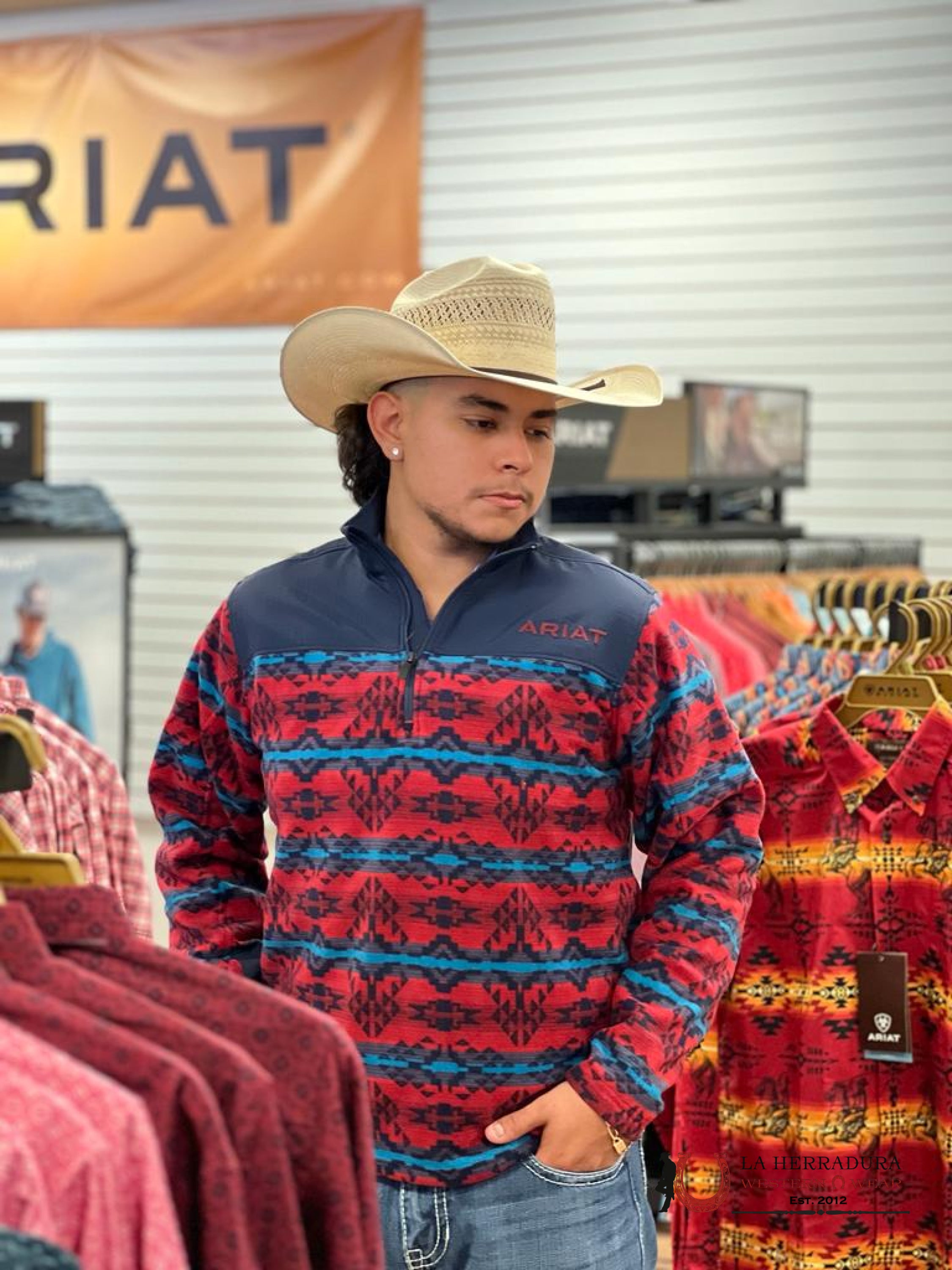 Ariat Ocean Depths Southwest Pull Over - 1429 Ropa Hombres