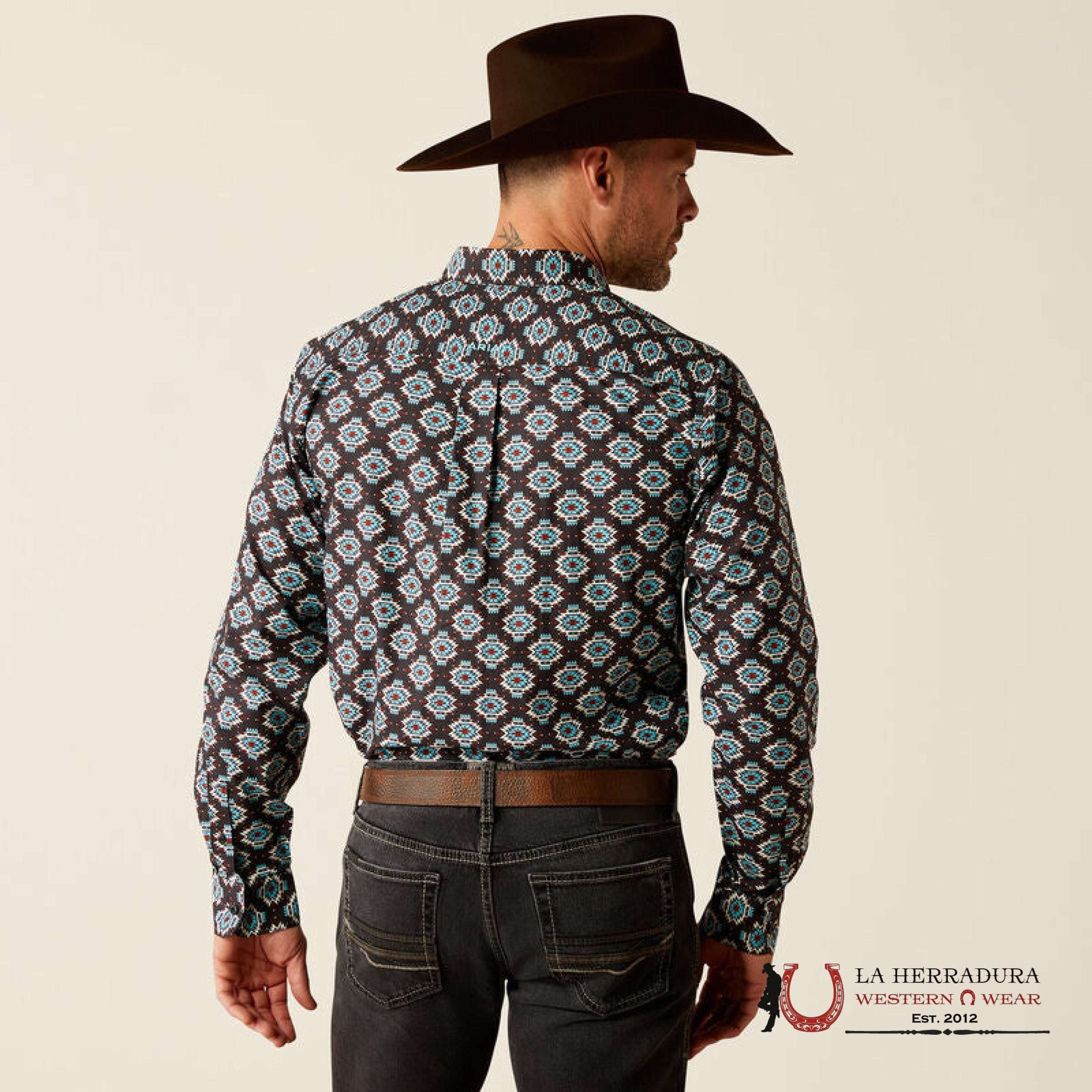 Ariat Paige Fitted Long Sleeve Shirt Black - 3919 Ropa Hombres