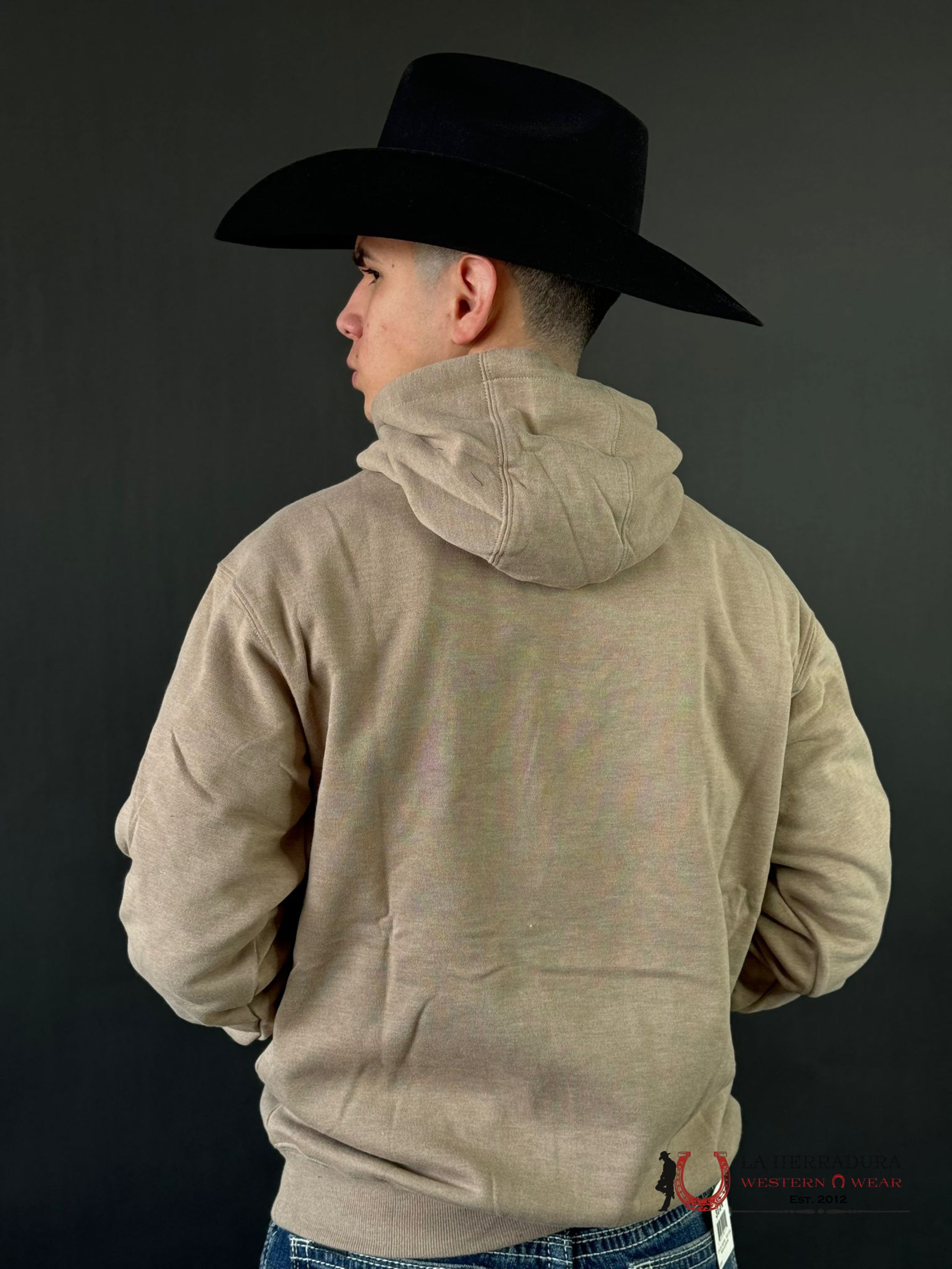 Ariat Peak Desert Hoodie Dune Heather Ropa Hombres
