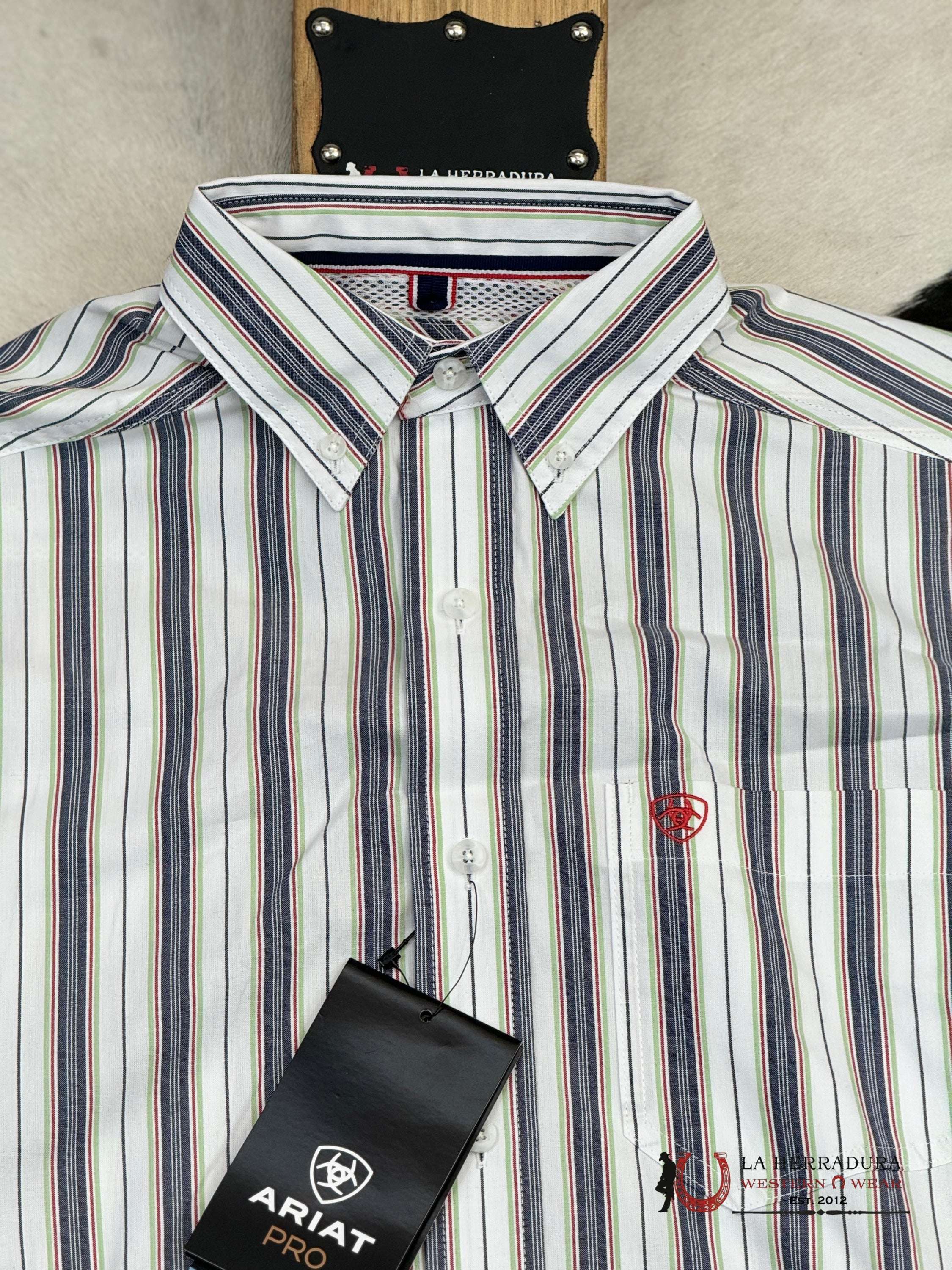 Ariat Pro Dean White Long Sleeve Shirt Ropa Hombres
